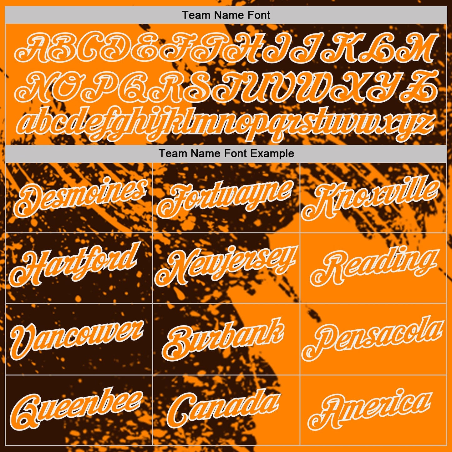 Custom Brown Bay Orange-White Abstract Brush Stroke Performance T-Shirt view 3