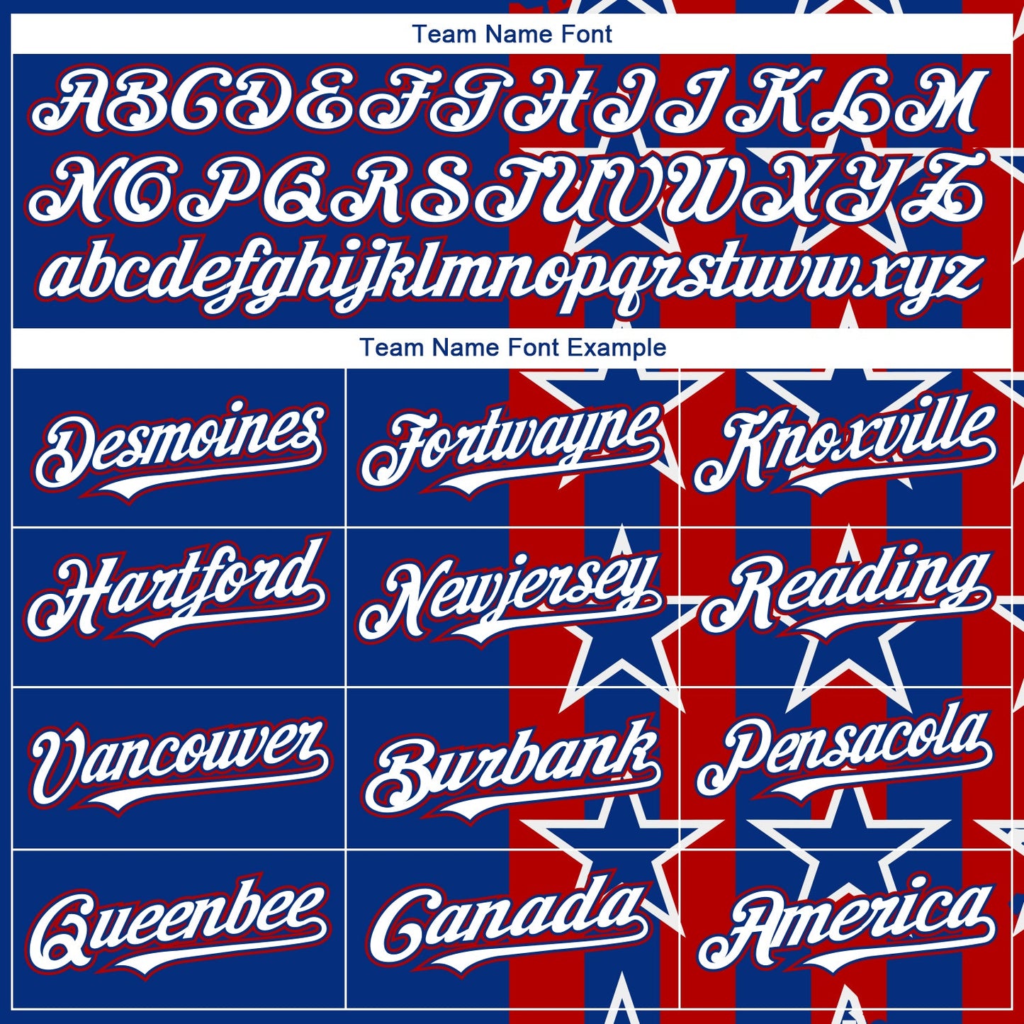 Custom Royal White Red 3D American Flag Authentic Baseball Jersey view 4