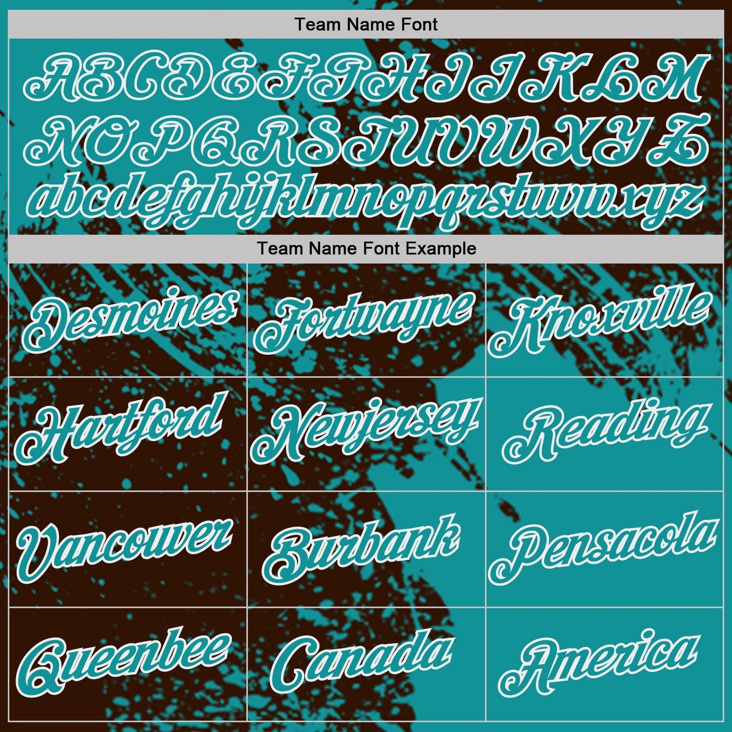 Custom Brown Teal-White Abstract Brush Stroke Performance T-Shirt view 3