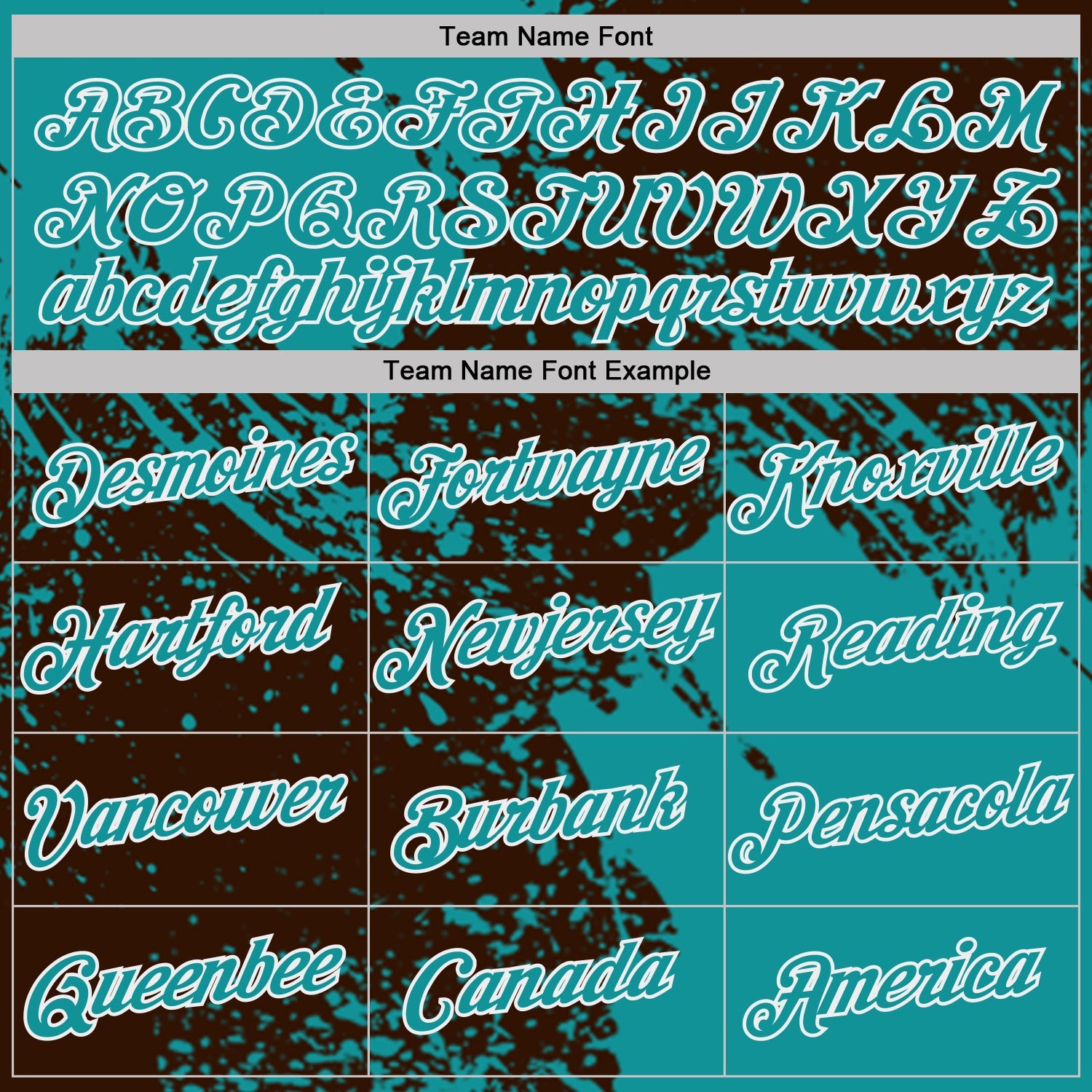 Custom Brown Teal-White Abstract Brush Stroke Performance T-Shirt view 3