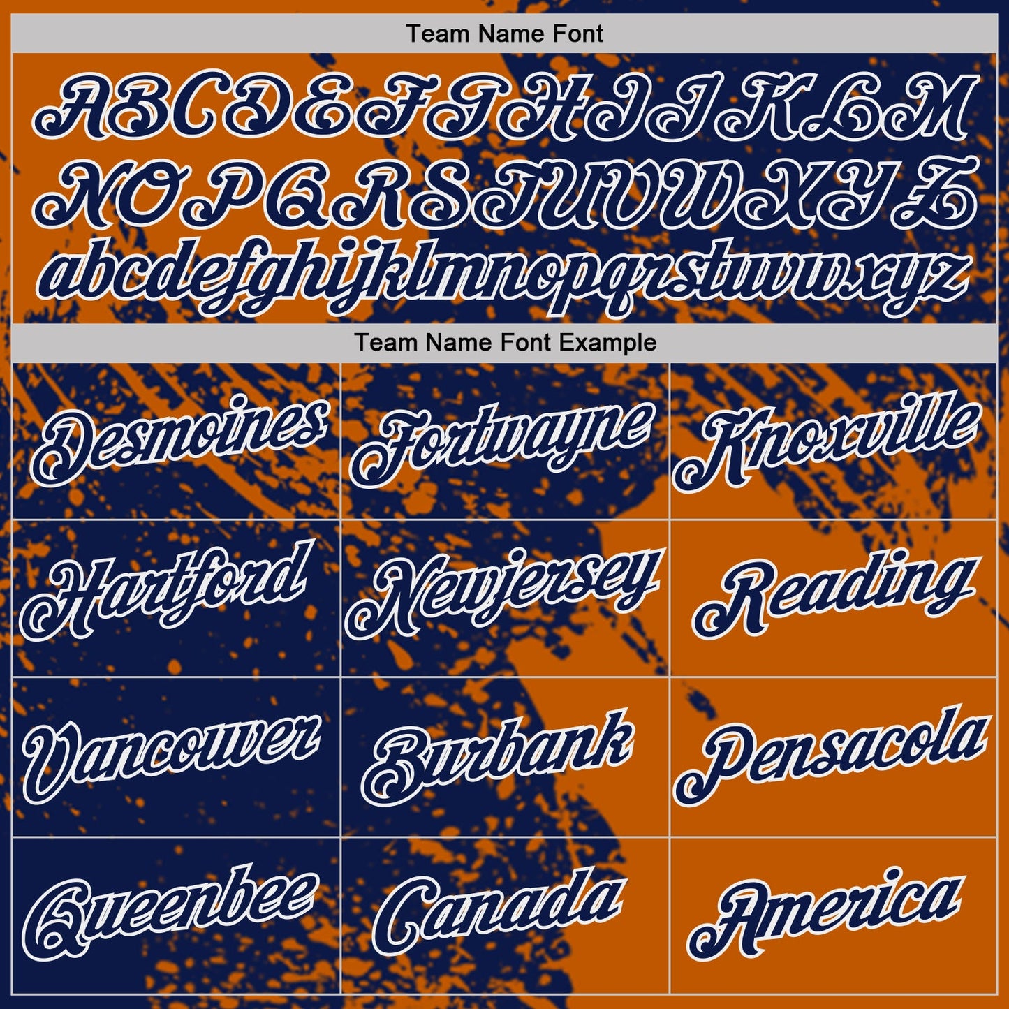Custom Navy Texas Orange-White Abstract Brush Stroke Performance T-Shirt view 3
