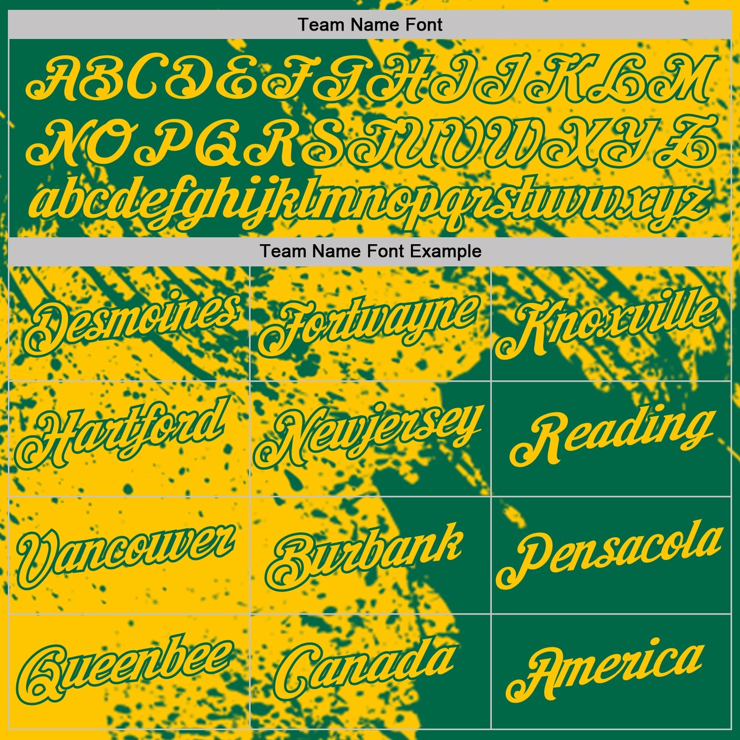Custom Yellow-Kelly Green Abstract Brush Stroke Performance T-Shirt view 3