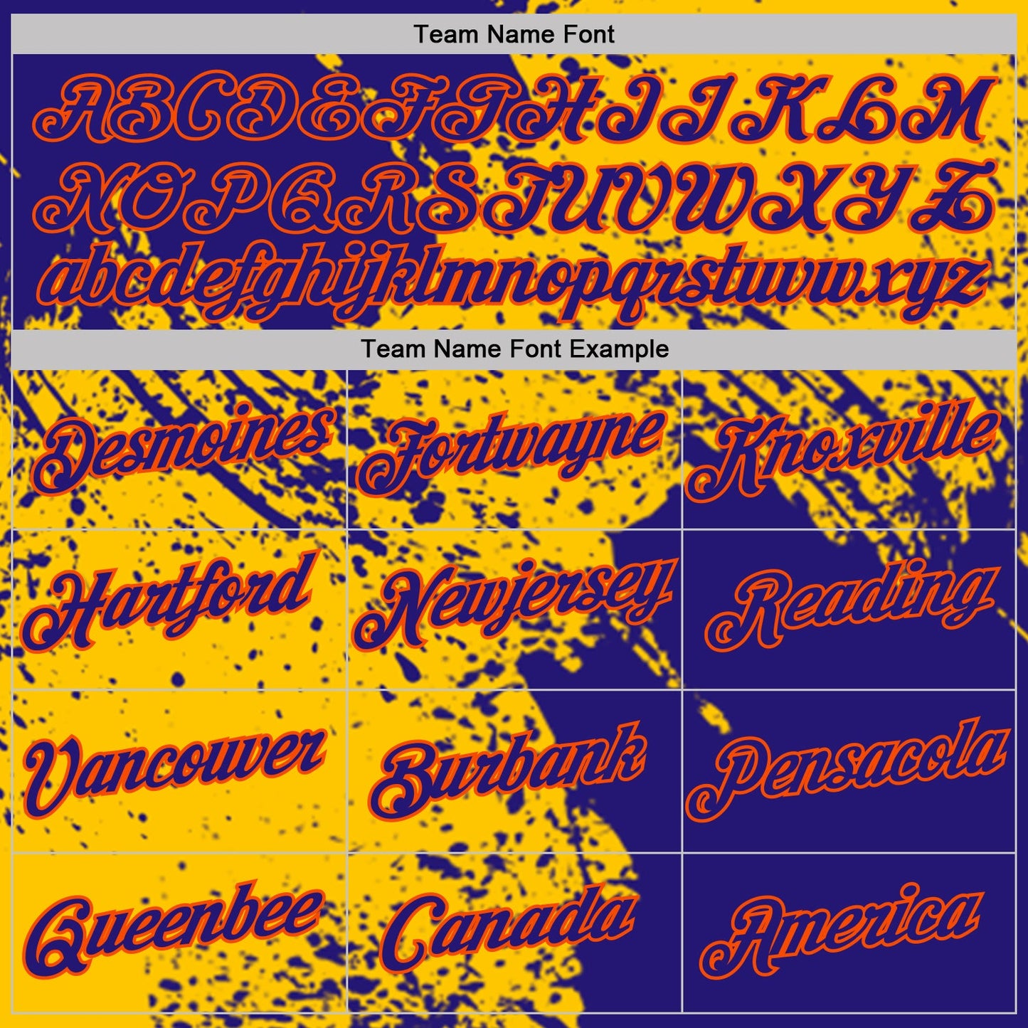 Custom Yellow Dark Purple-Orange Abstract Brush Stroke Performance T-Shirt view 3