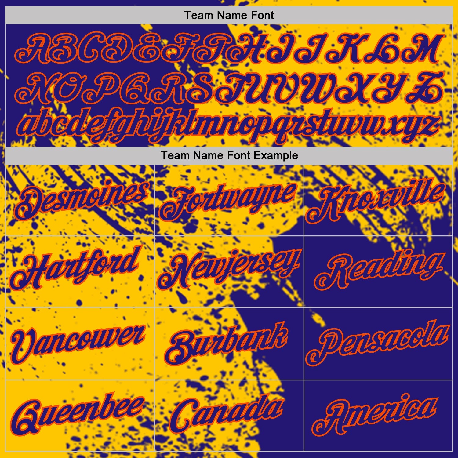 Custom Yellow Dark Purple-Orange Abstract Brush Stroke Performance T-Shirt view 3