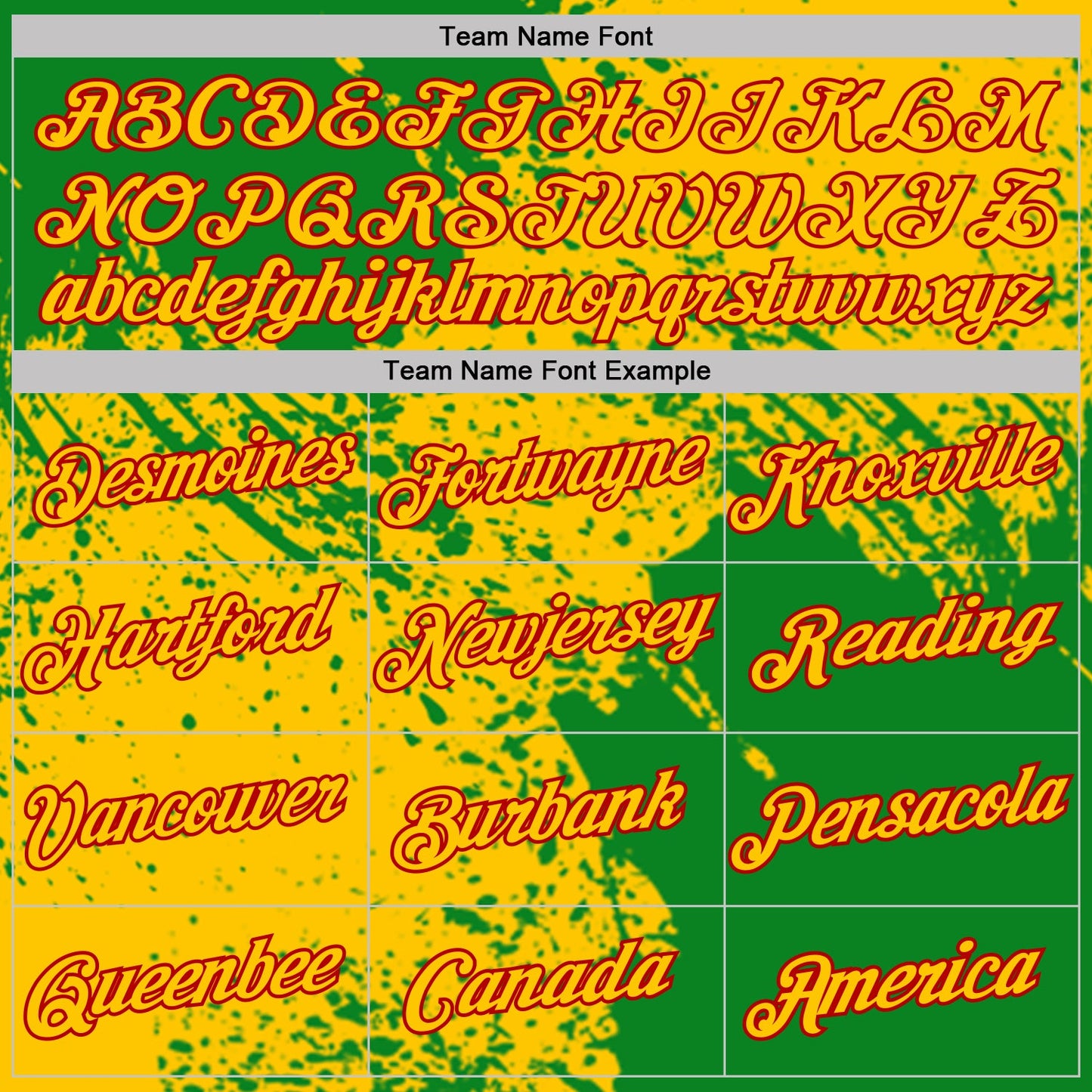 Custom Yellow Grass Green-Red Abstract Brush Stroke Performance T-Shirt view 3