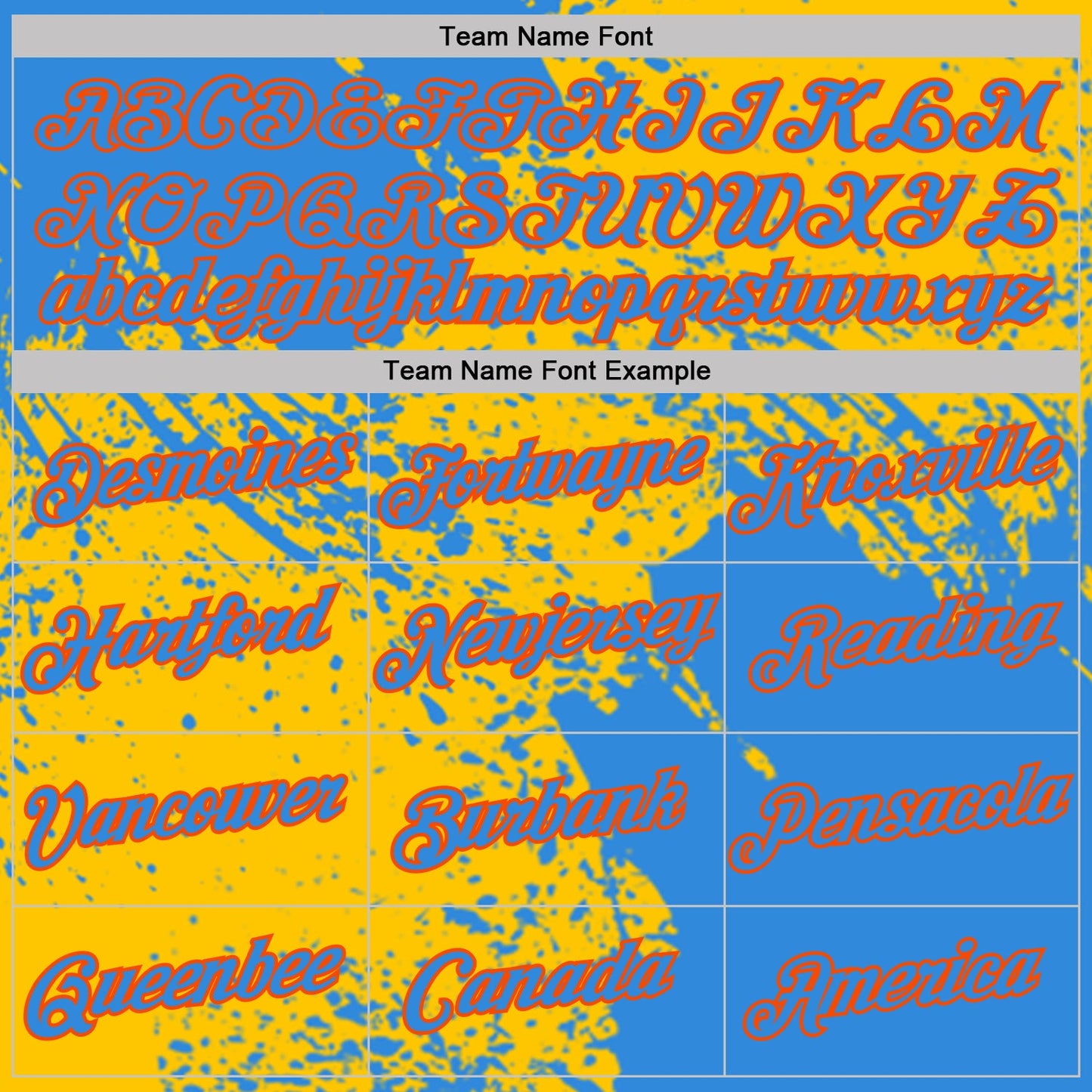 Custom Yellow Powder Blue-Orange Abstract Brush Stroke Performance T-Shirt view 3