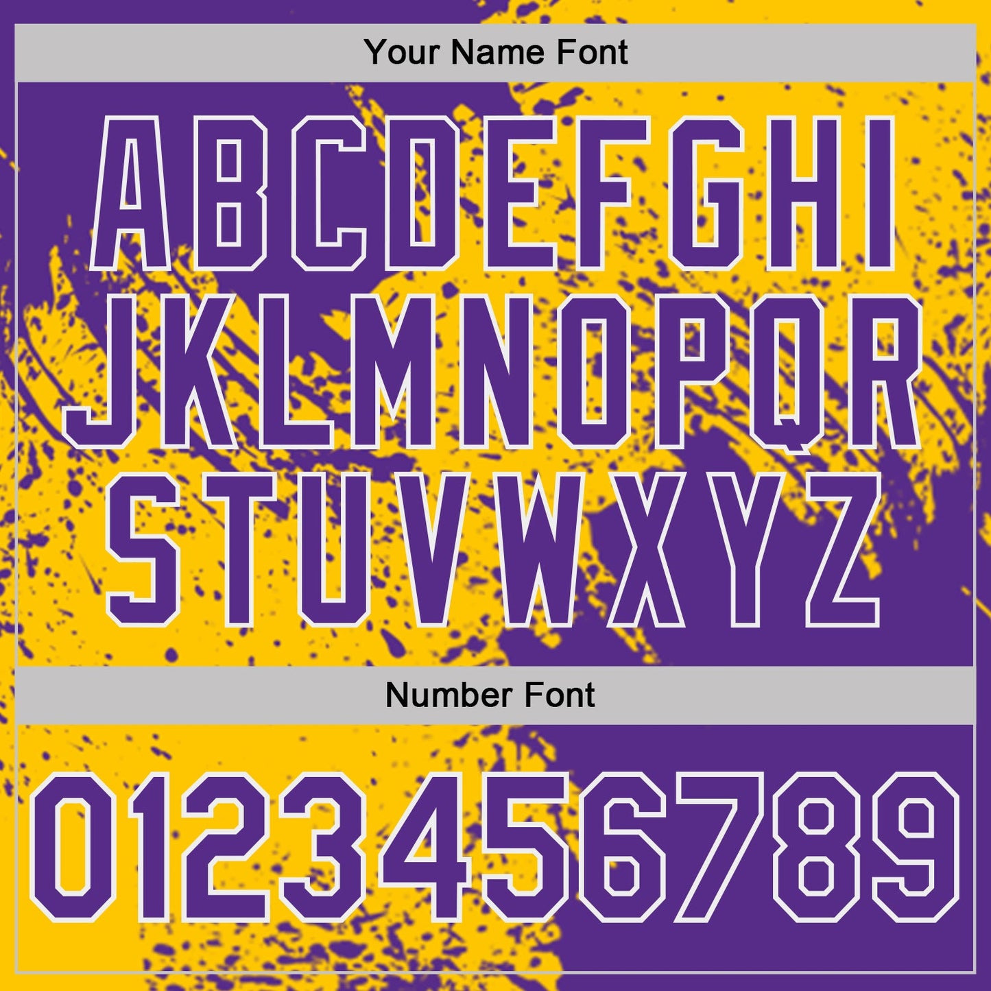 Custom Yellow Purple-White Abstract Brush Stroke Performance T-Shirt view 4