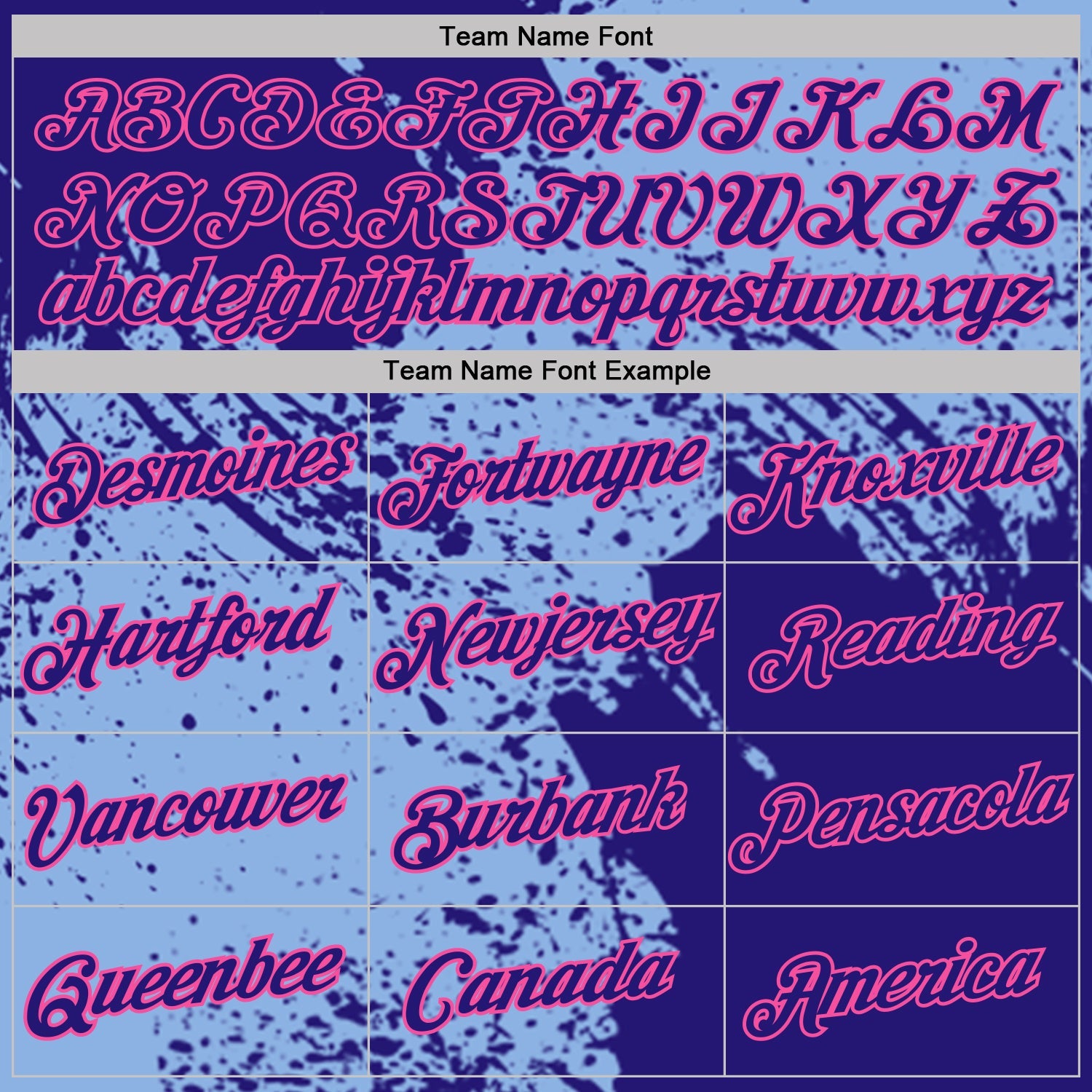 Custom Light Blue Dark Purple-Pink Abstract Brush Stroke Performance T-Shirt view 3