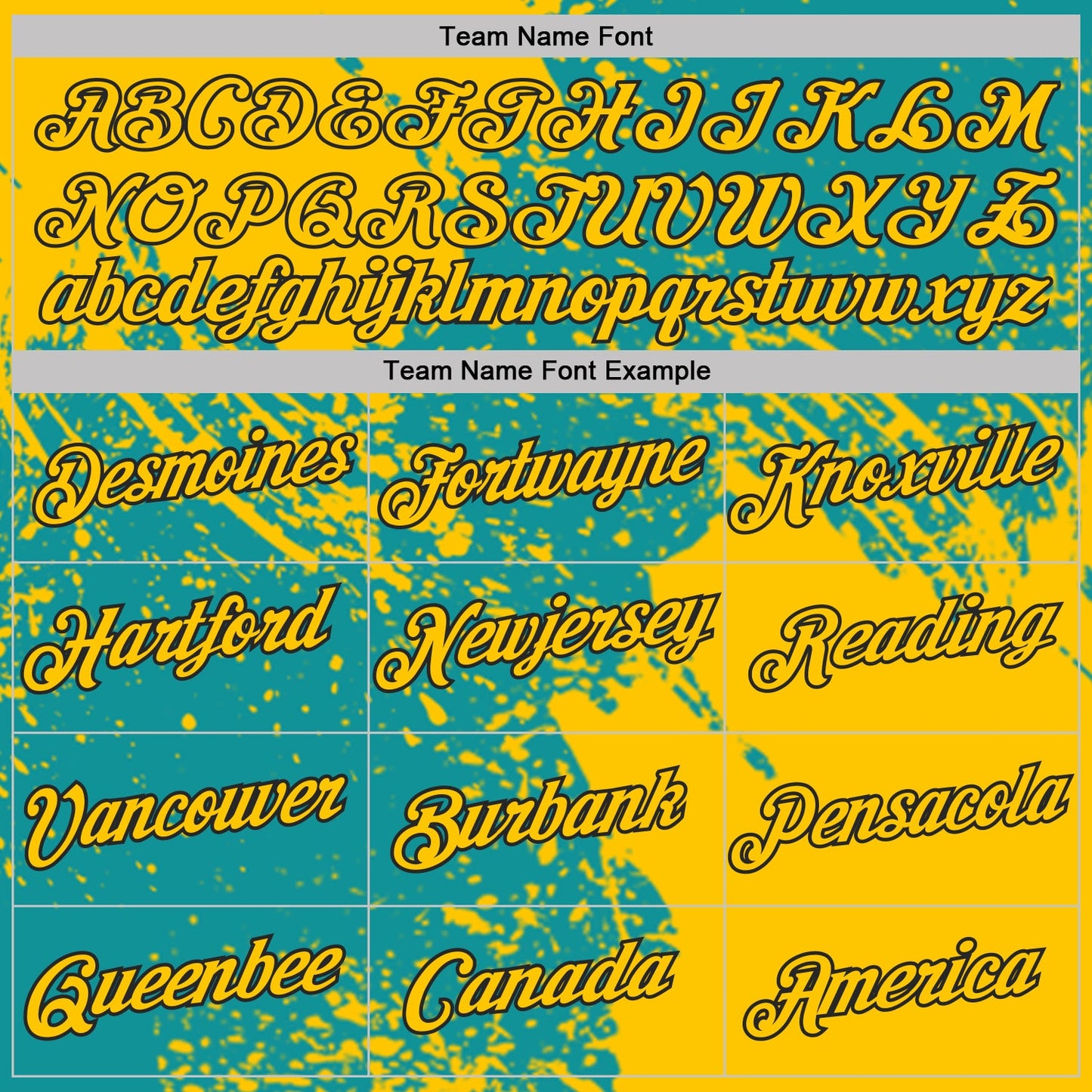 Custom Teal Yellow-Black Abstract Brush Stroke Performance T-Shirt view 3