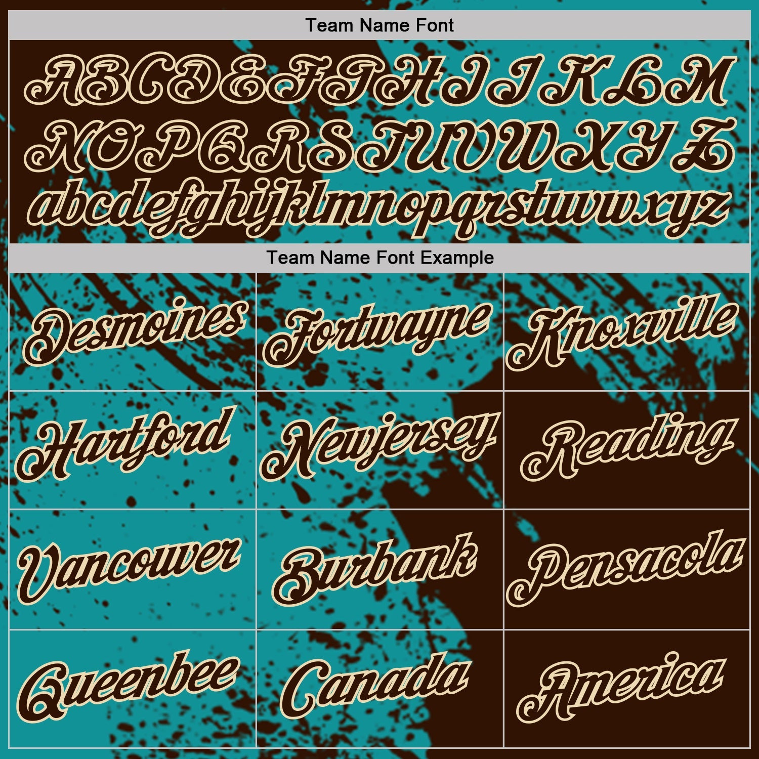 Custom Teal Brown-Cream Abstract Brush Stroke Performance T-Shirt view 3