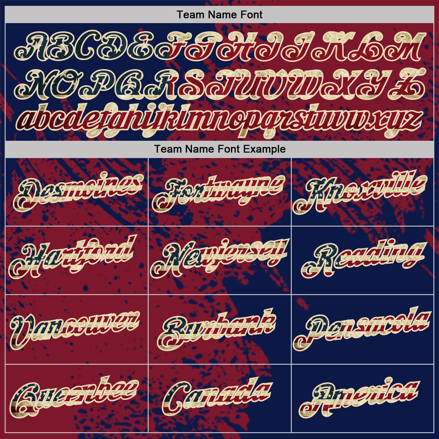Custom Crimson Vintage USA Flag Navy-Cream Abstract Brush Stroke Performance T-Shirt view 3