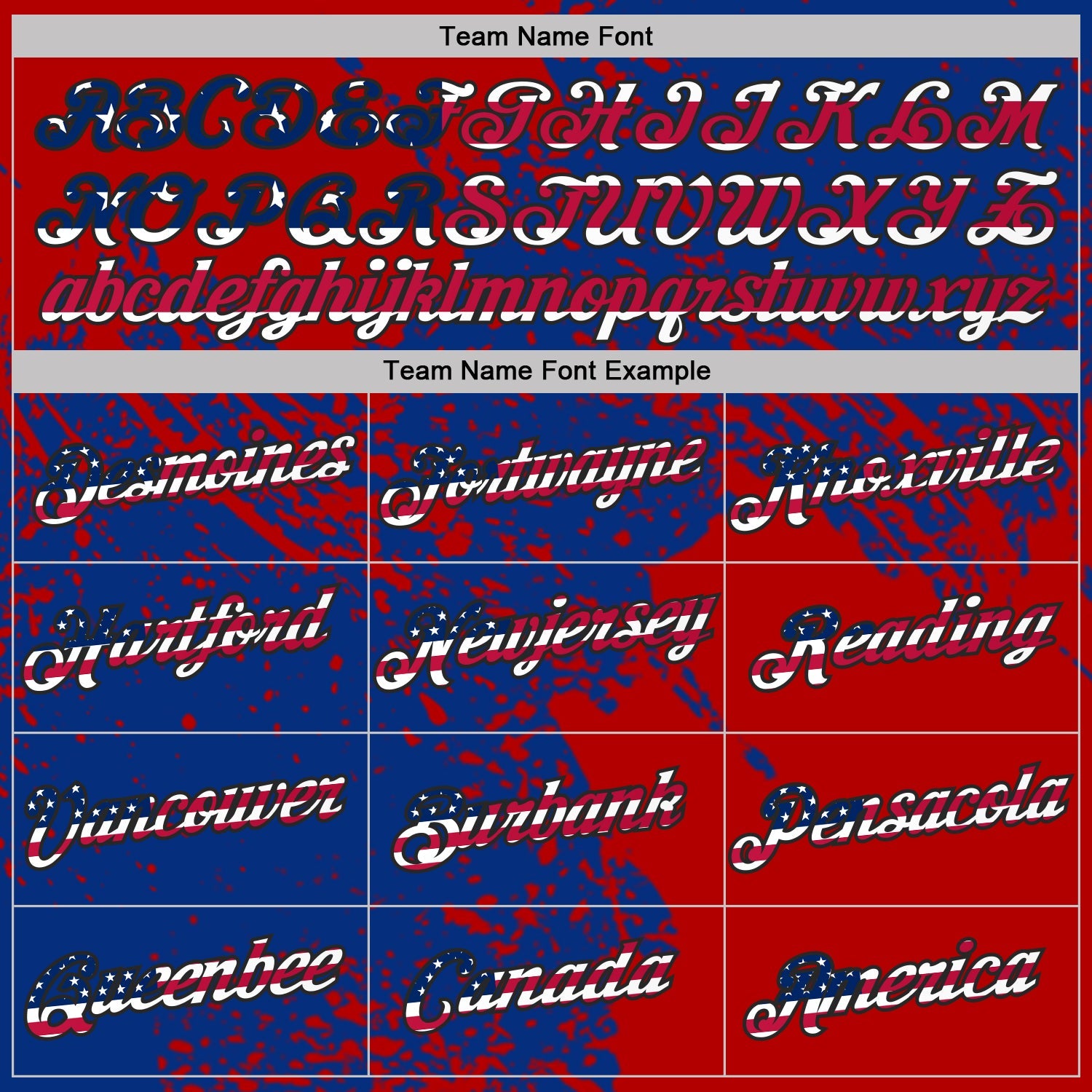 Custom Royal USA Flag Red-Black Abstract Brush Stroke Performance T-Shirt view 3