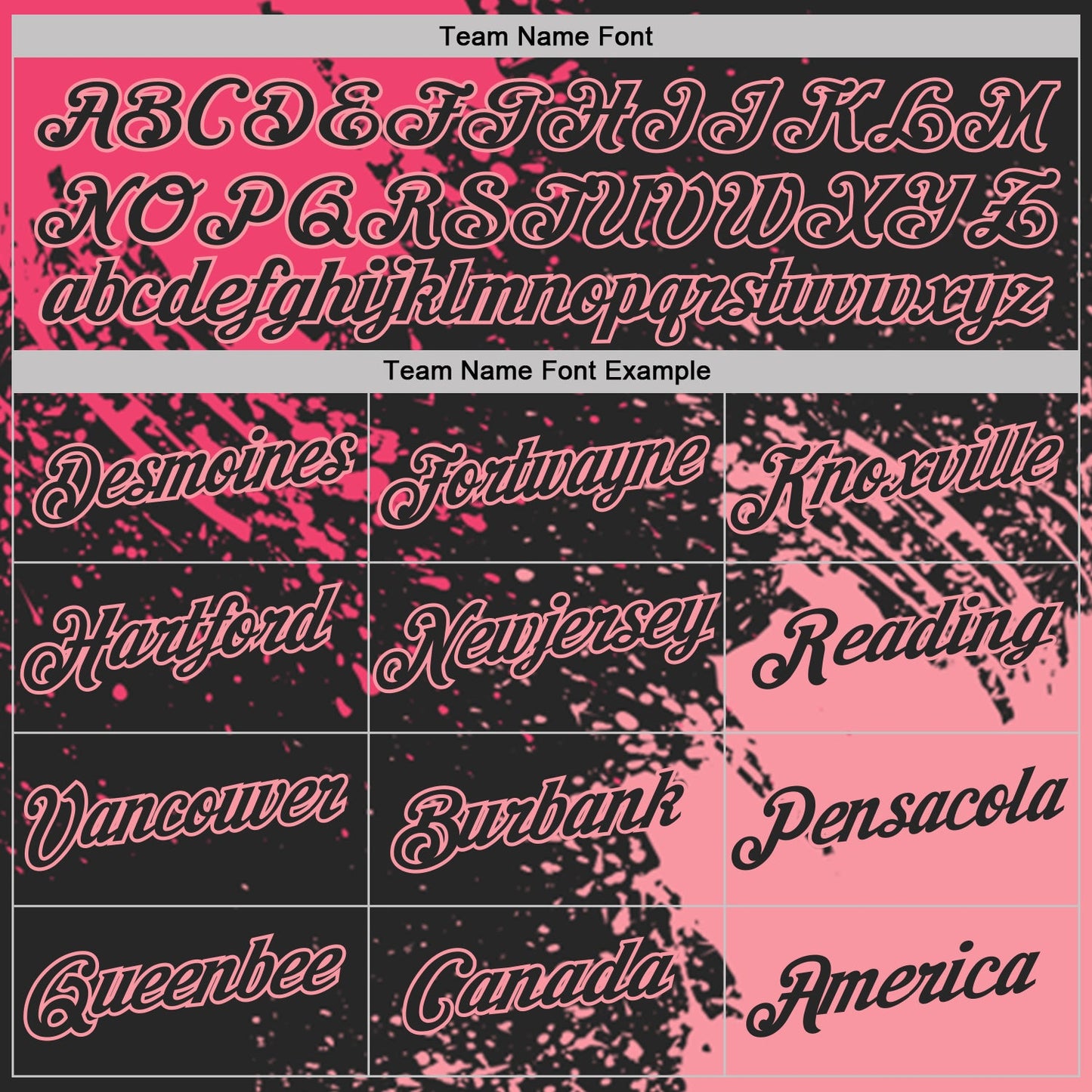 Custom Black Neon Pink-Medium Pink Abstract Brush Stroke Performance T-Shirt view 3