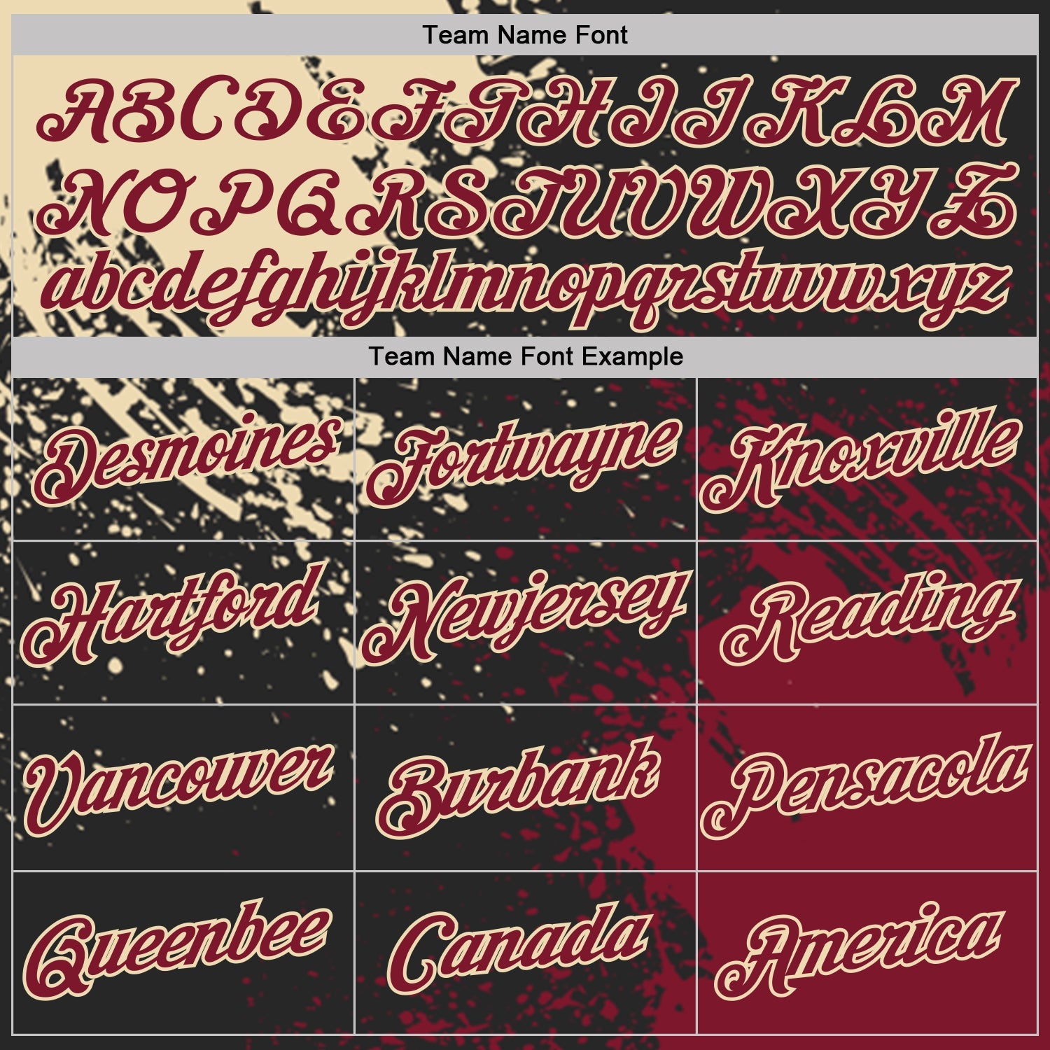 Custom Black Crimson-Cream Abstract Brush Stroke Performance T-Shirt view 3