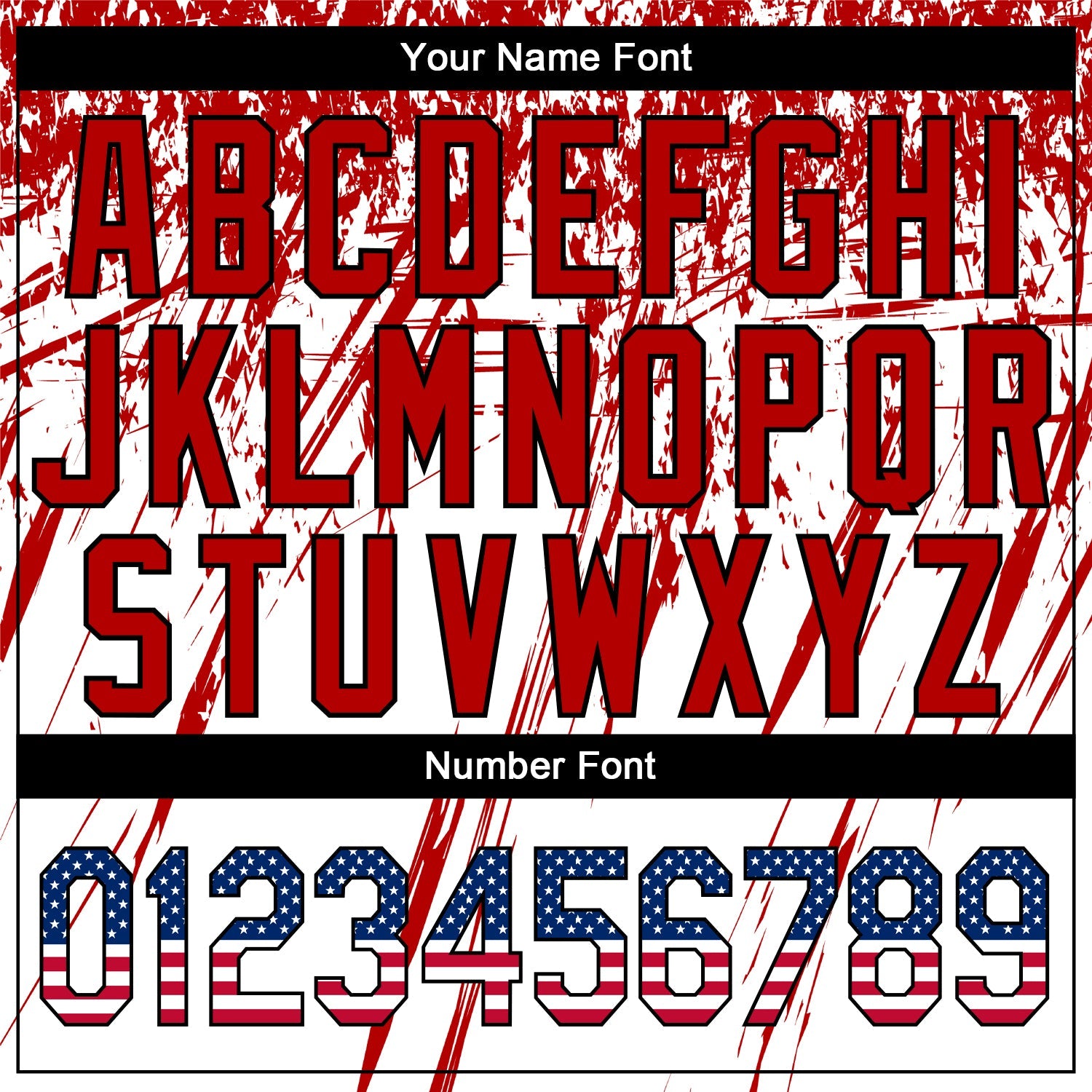 Custom White USA Flag Royal Red-Black 3D Authentic Baseball Jersey view 5
