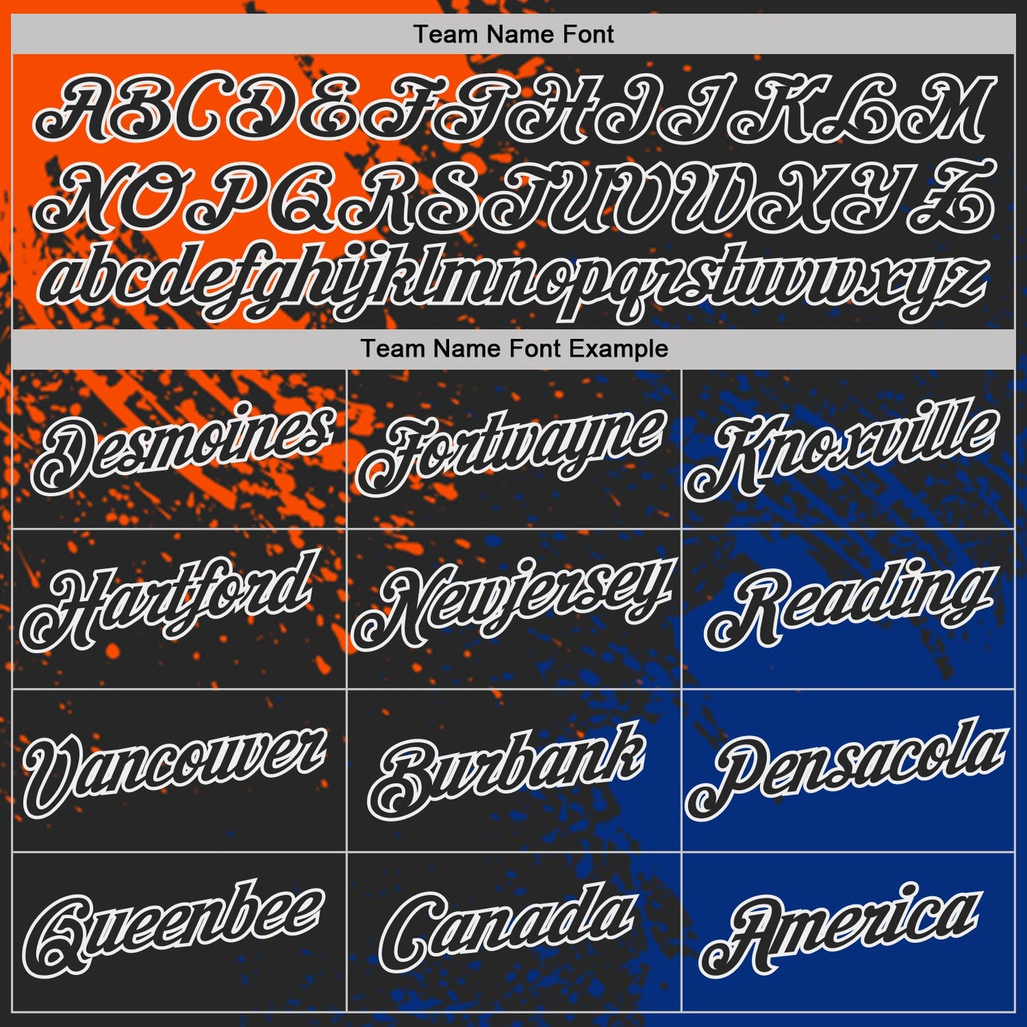 Custom Black Orange Royal-White Abstract Brush Stroke Performance T-Shirt view 3