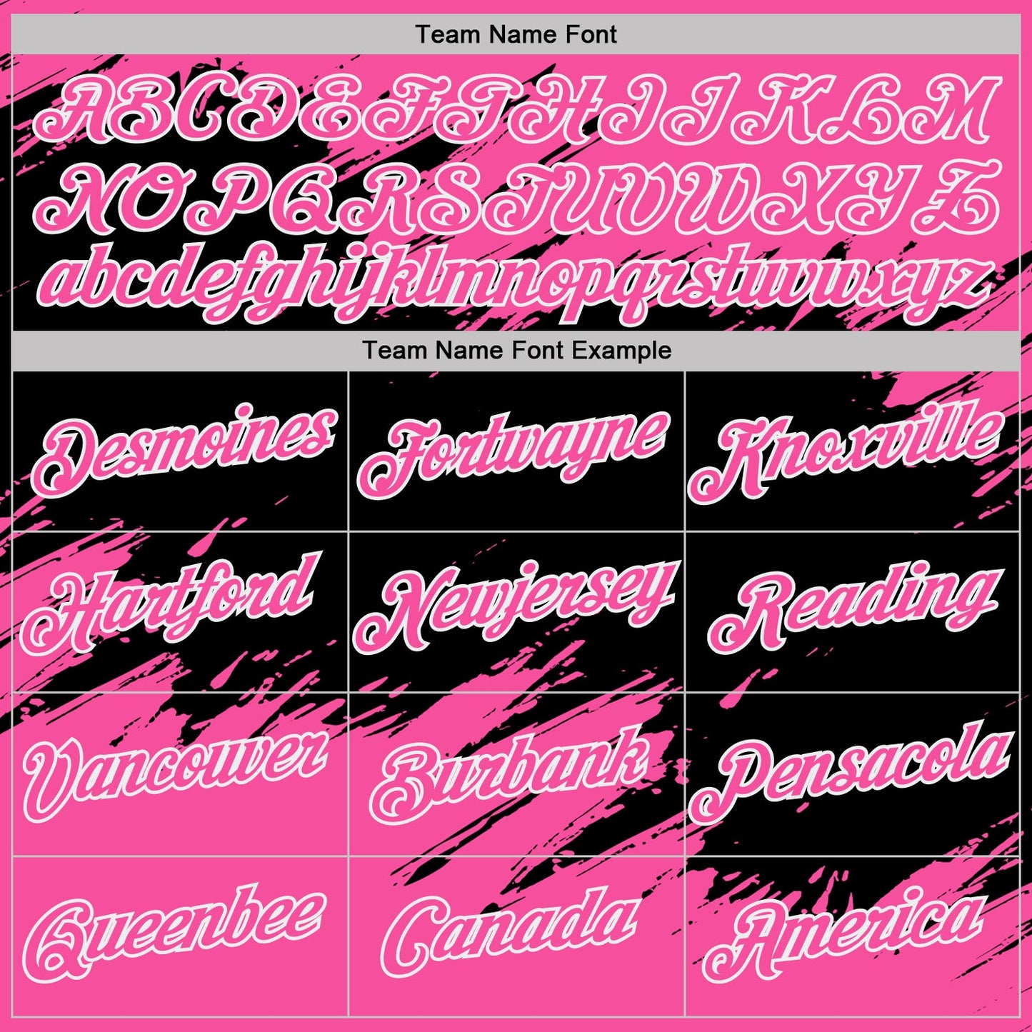 Custom Pink Black-White Abstract Brush Stroke Splatter Performance T-Shirt view 3