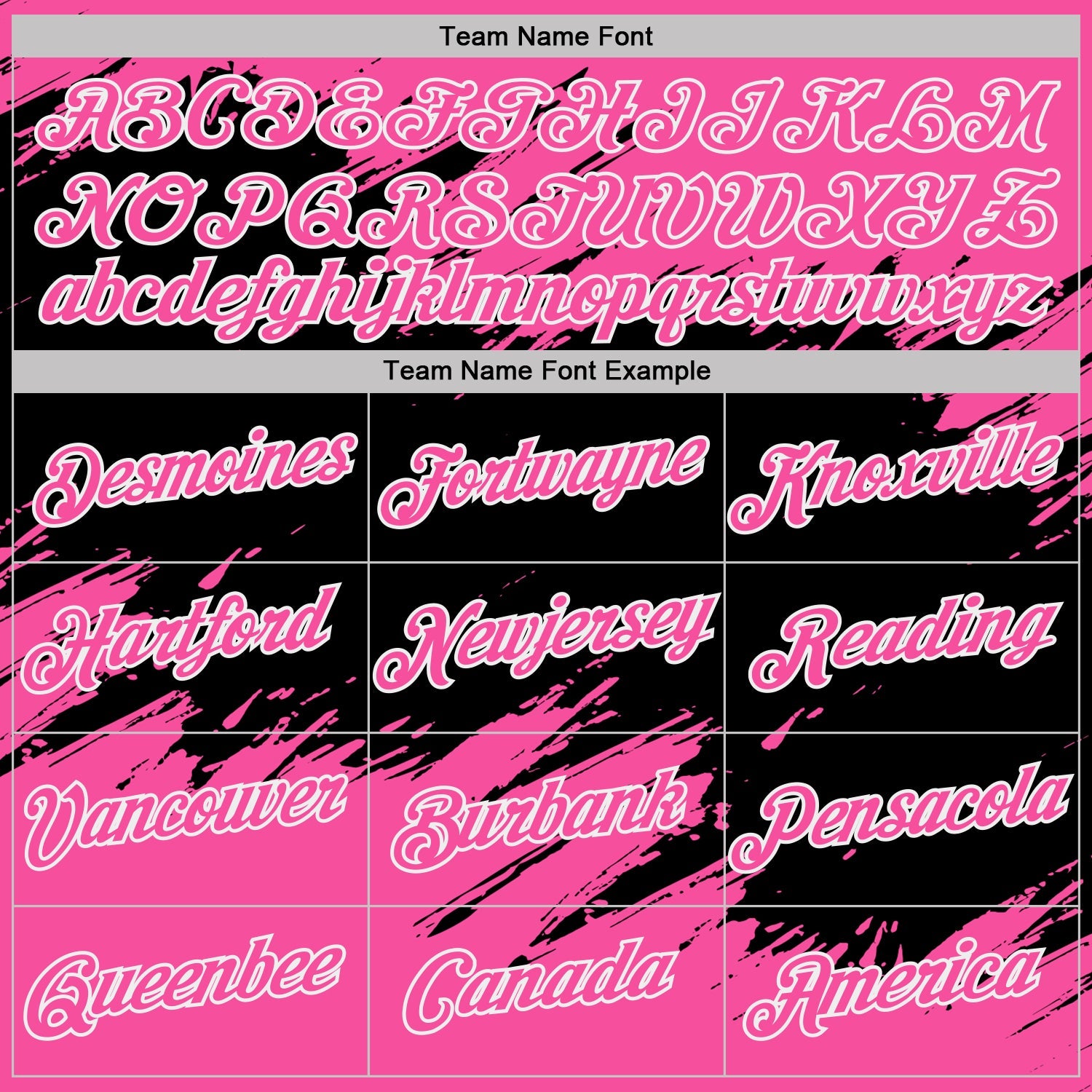 Custom Pink Black-White Abstract Brush Stroke Splatter Performance T-Shirt view 3