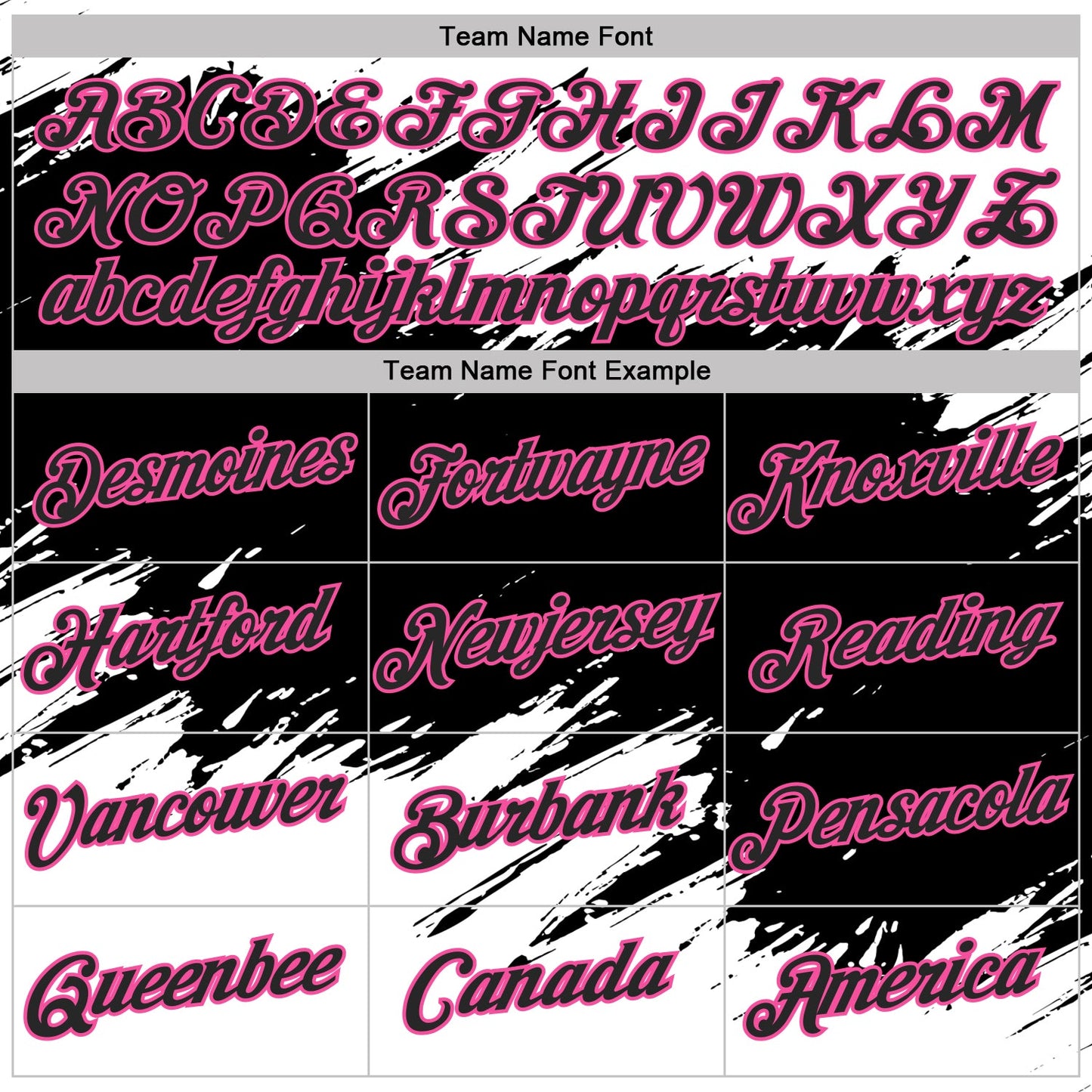 Custom White Black-Pink Abstract Brush Stroke Splatter Performance T-Shirt view 3