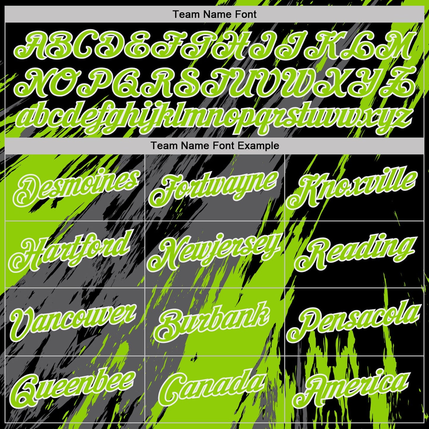 Custom Black Neon Green Steel Gray-White Abstract Brush Stroke Splatter Performance T-Shirt view 3