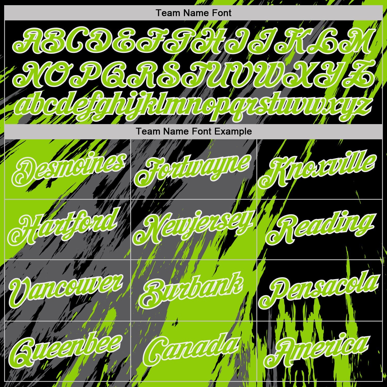 Custom Black Neon Green Steel Gray-White Abstract Brush Stroke Splatter Performance T-Shirt view 3