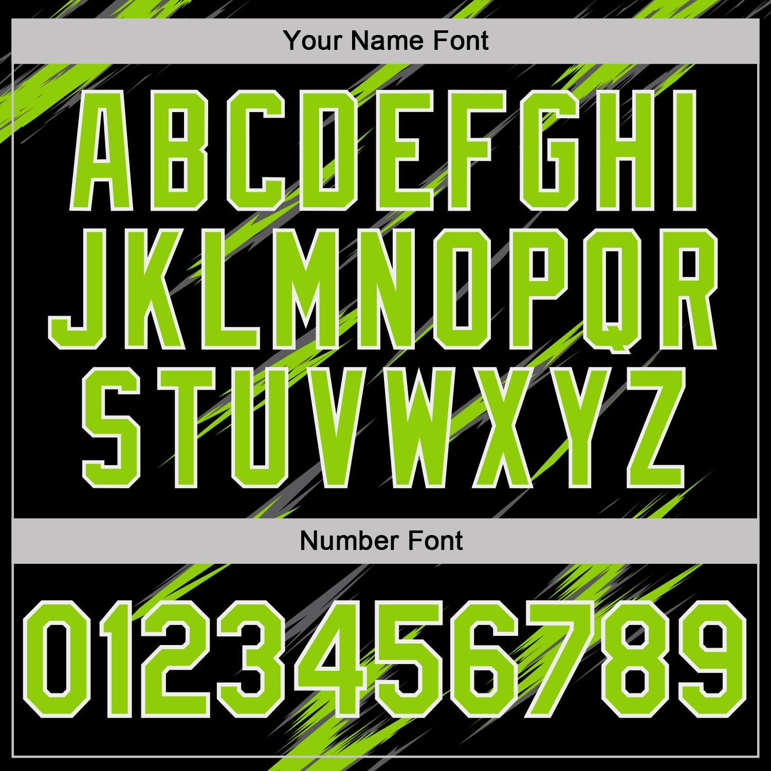 Custom Black Neon Green Steel Gray-White Abstract Brush Stroke Performance T-Shirt view 4