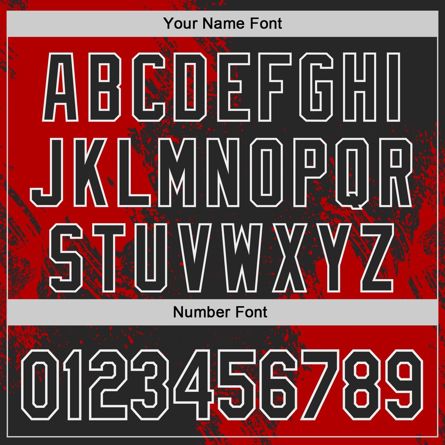 Custom Black Red-White Abstract Brush Stroke Authentic Baseball Jersey view 5