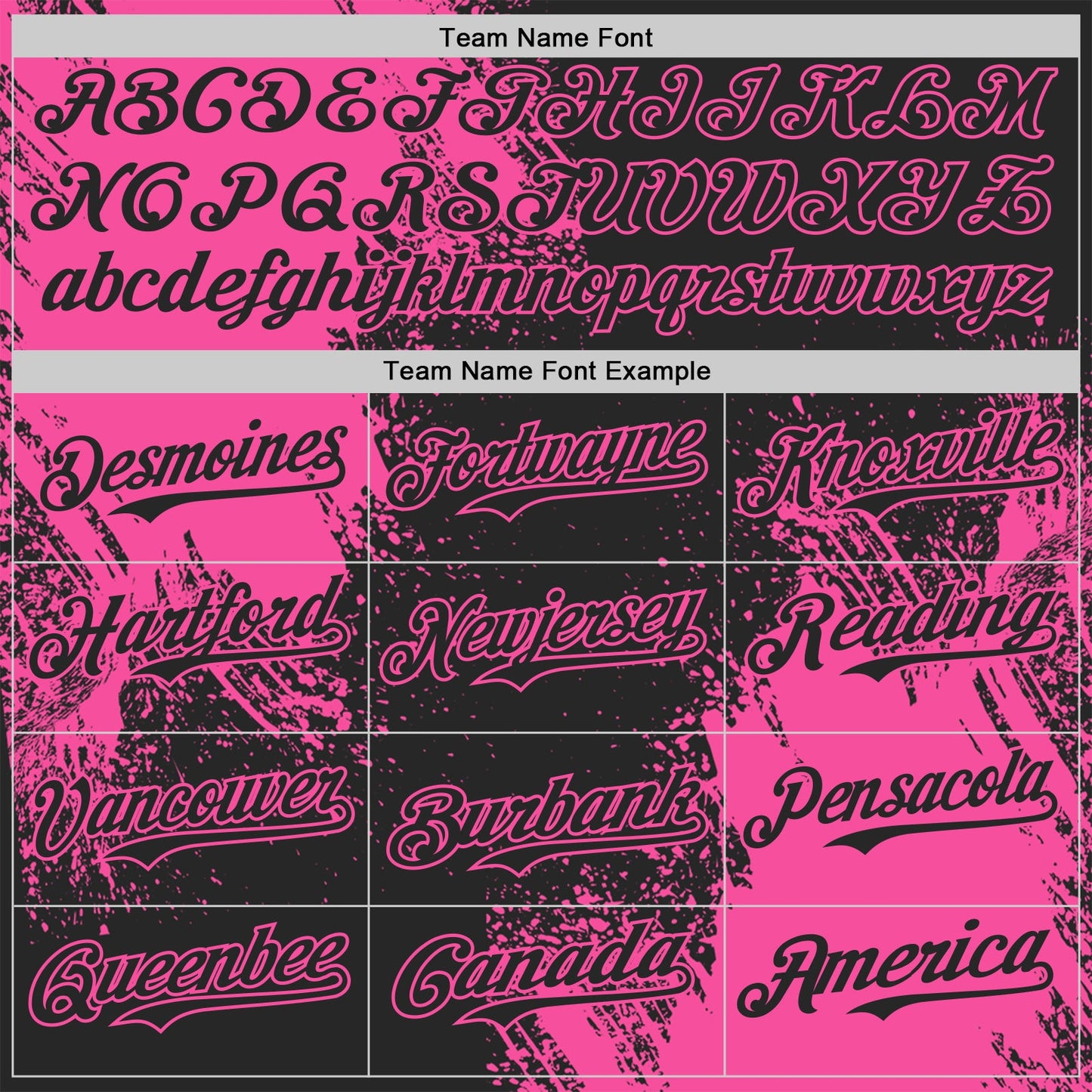 Custom Black-Pink Abstract Brush Stroke Authentic Baseball Jersey view 4