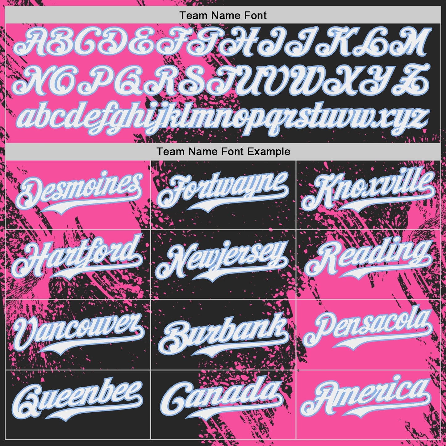 Custom Black White Pink-Light Blue Abstract Brush Stroke Authentic Baseball Jersey view 4