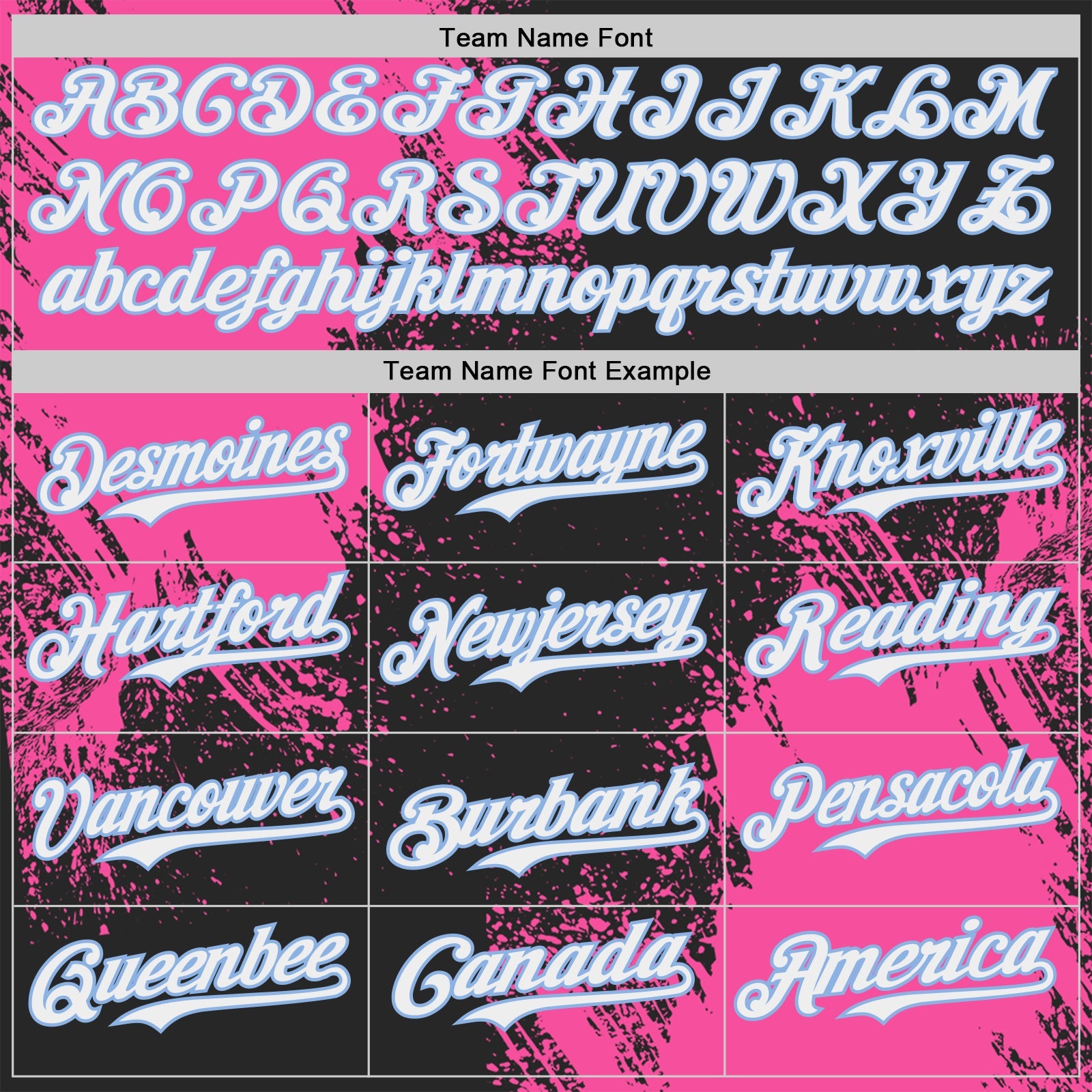 Custom Black White Pink-Light Blue Abstract Brush Stroke Authentic Baseball Jersey view 4