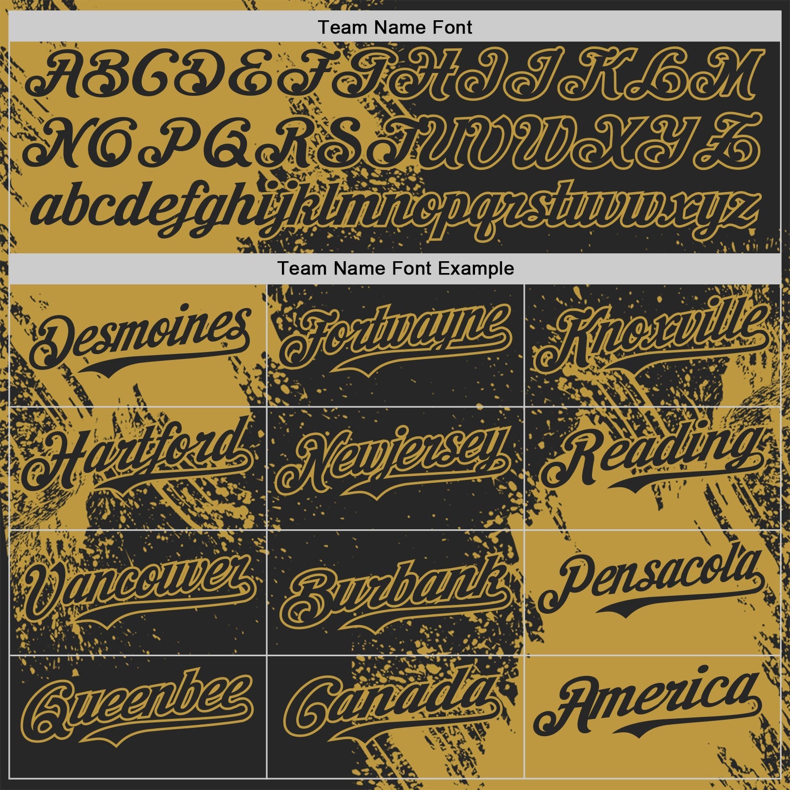 Custom Black-Old Gold Abstract Brush Stroke Authentic Baseball Jersey view 4