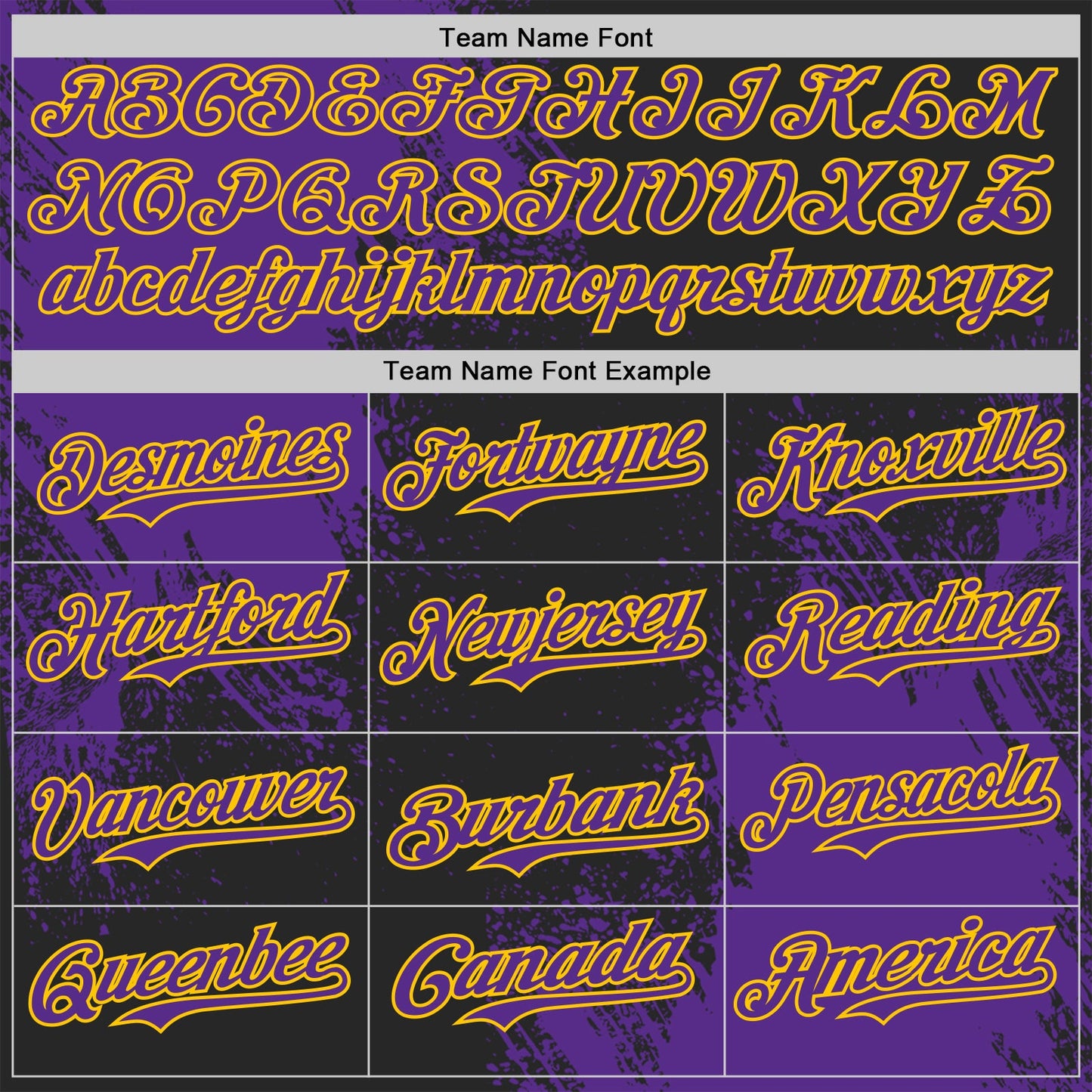 Custom Black Purple-Yellow Abstract Brush Stroke Authentic Baseball Jersey view 4