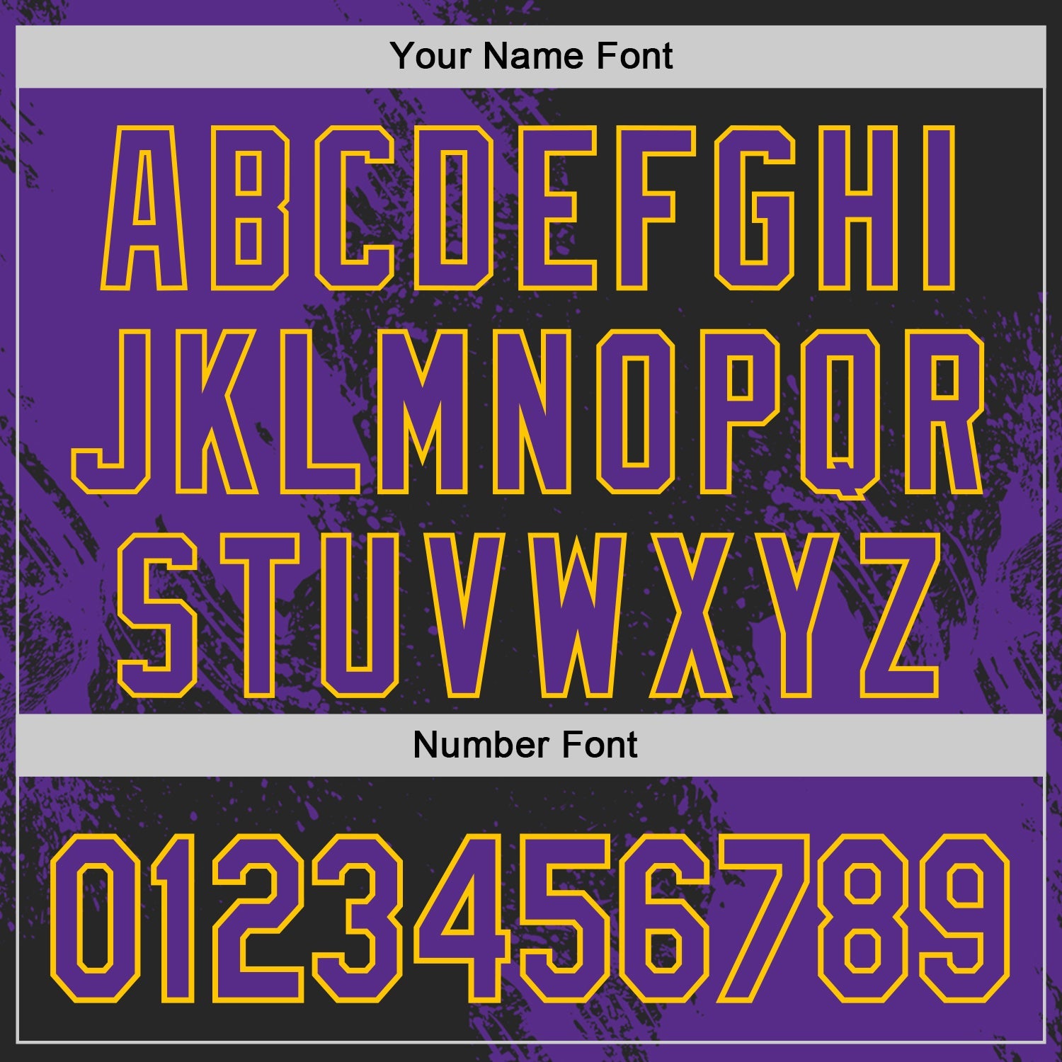 Custom Black Purple-Yellow Abstract Brush Stroke Authentic Baseball Jersey view 5