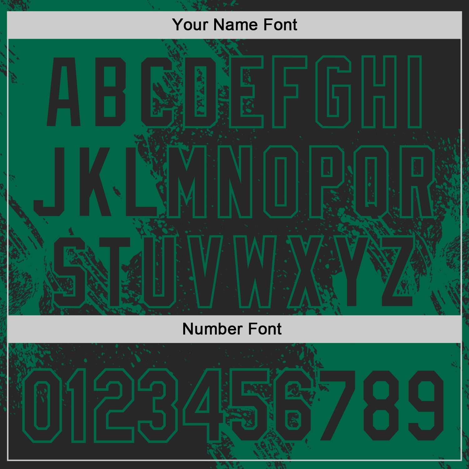 Custom Black-Kelly Green Abstract Brush Stroke Authentic Baseball Jersey view 5