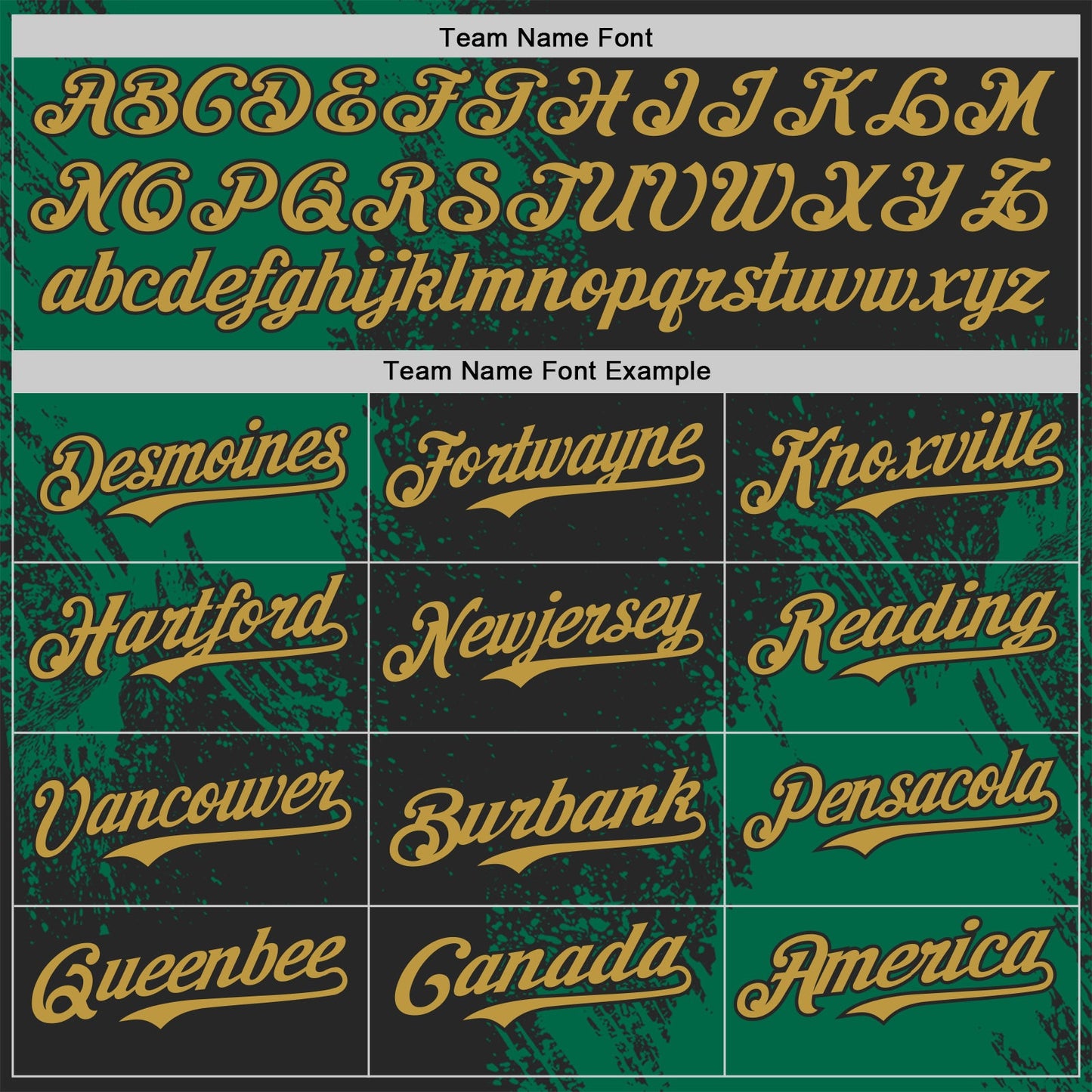 Custom Black Old Gold-Kelly Green Abstract Brush Stroke Authentic Baseball Jersey view 4