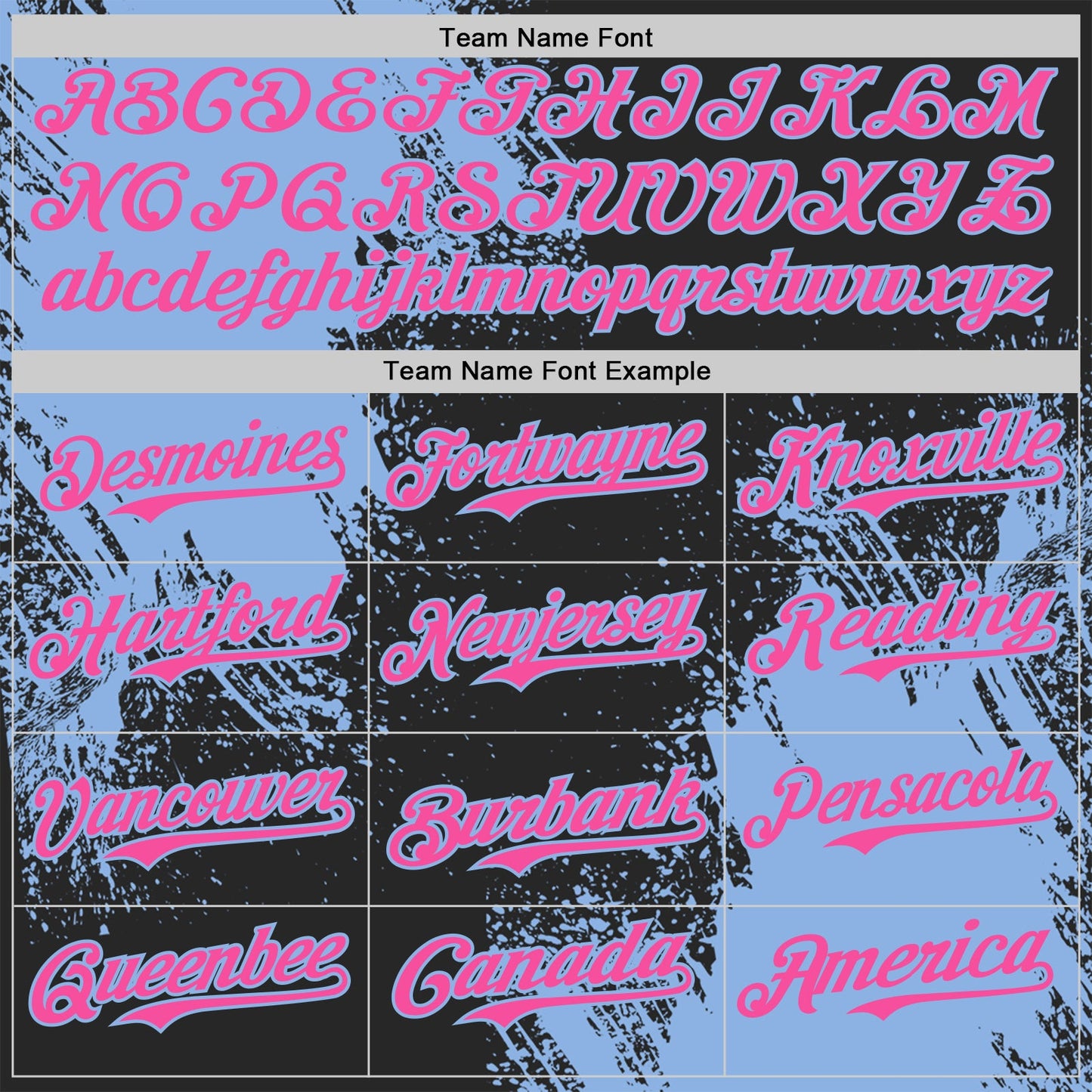 Custom Black Pink-Light Blue Abstract Brush Stroke Authentic Baseball Jersey view 4