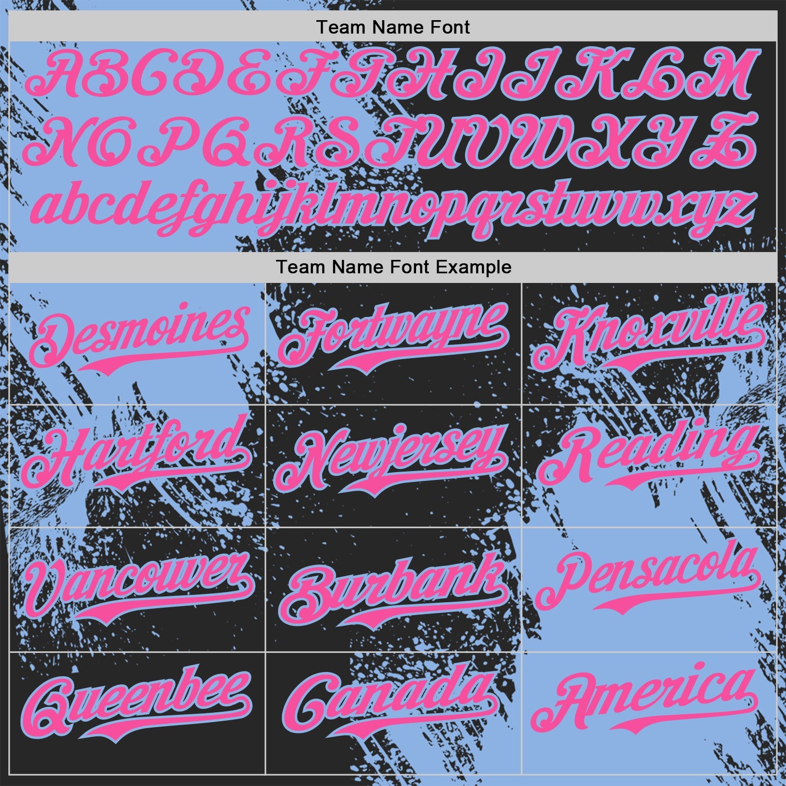 Custom Black Pink-Light Blue Abstract Brush Stroke Authentic Baseball Jersey view 4