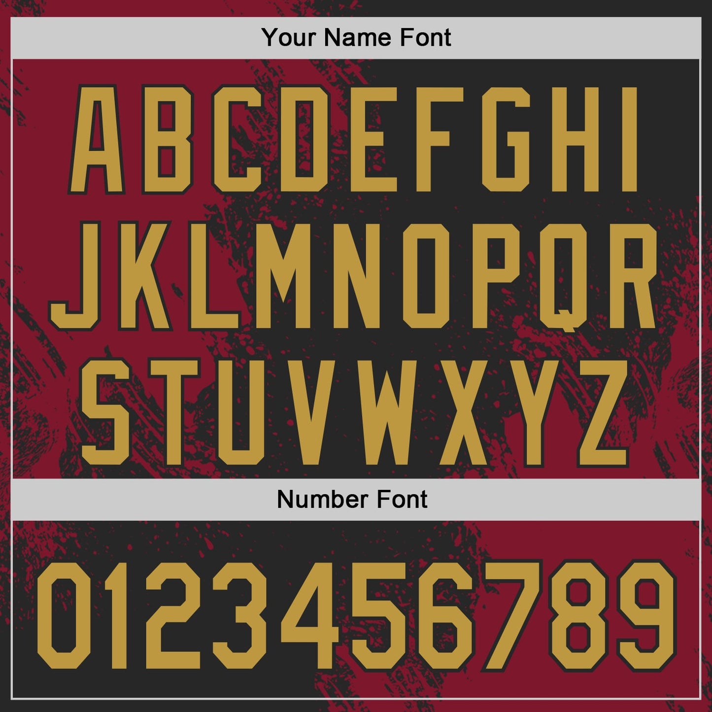 Custom Black Old Gold-Crimson Abstract Brush Stroke Authentic Baseball Jersey view 5
