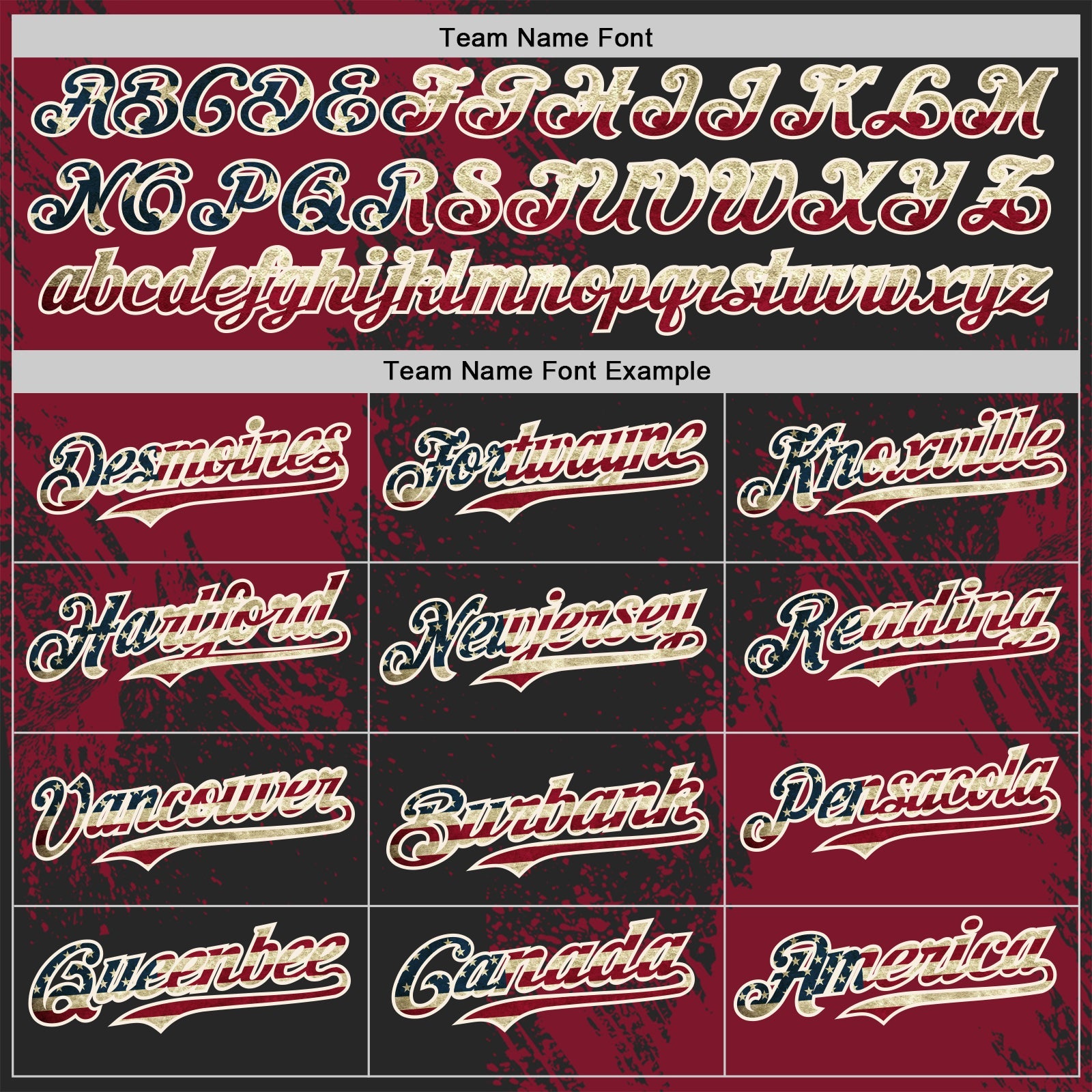 Custom Black Vintage USA Flag Crimson-Cream Abstract Brush Stroke Authentic Baseball Jersey view 4