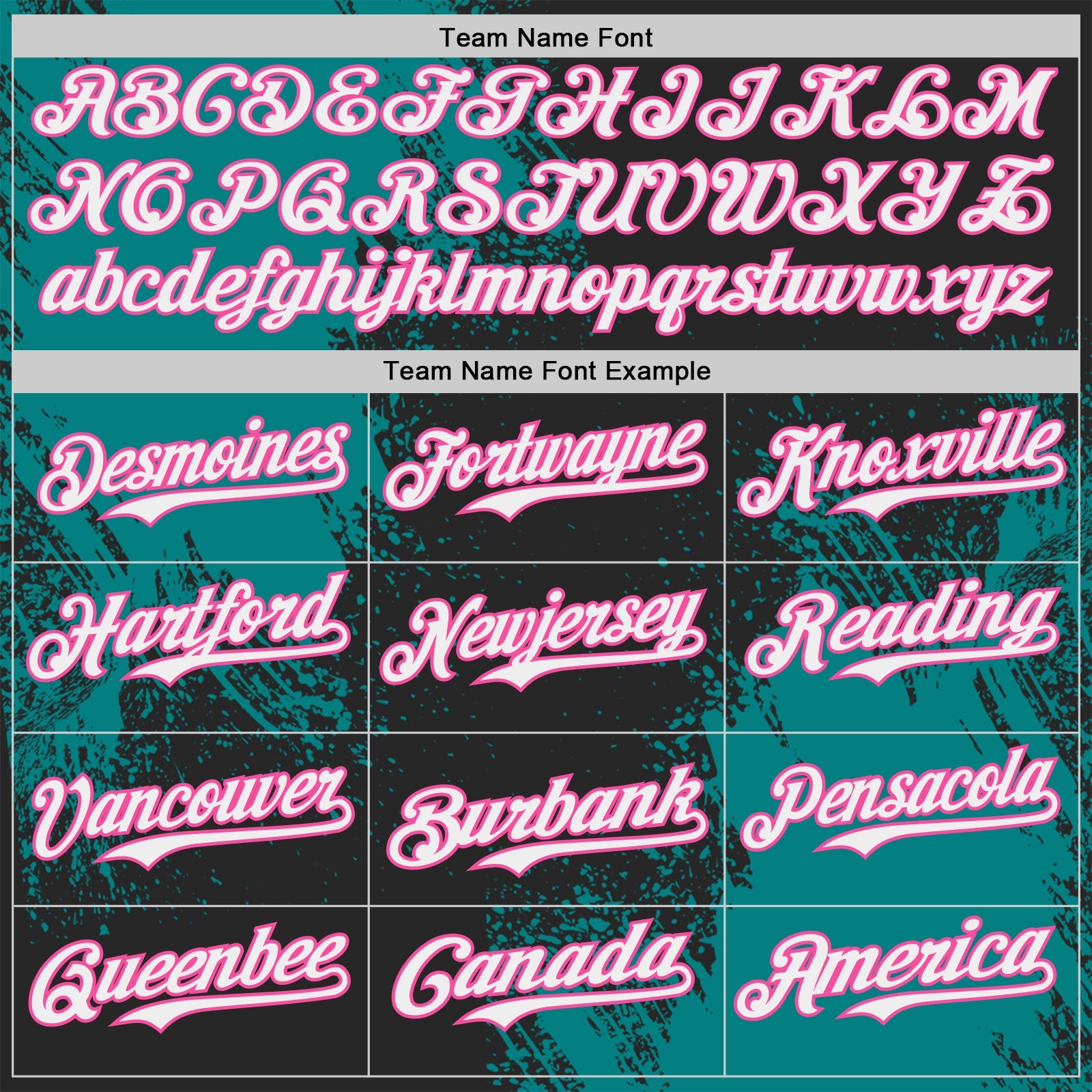 Custom Black White Teal-Pink Abstract Brush Stroke Authentic Baseball Jersey view 4