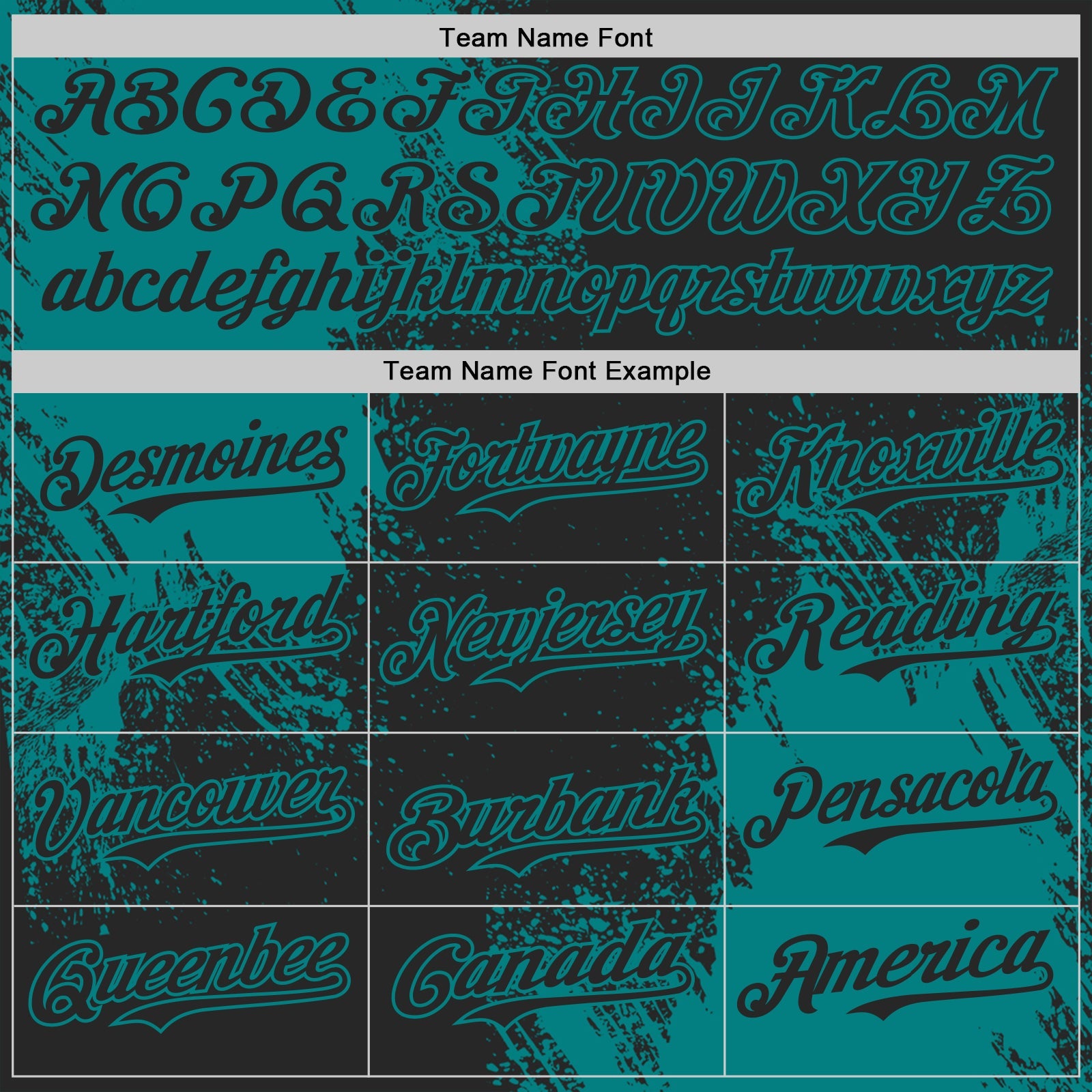 Custom Black-Teal Abstract Brush Stroke Authentic Baseball Jersey view 4