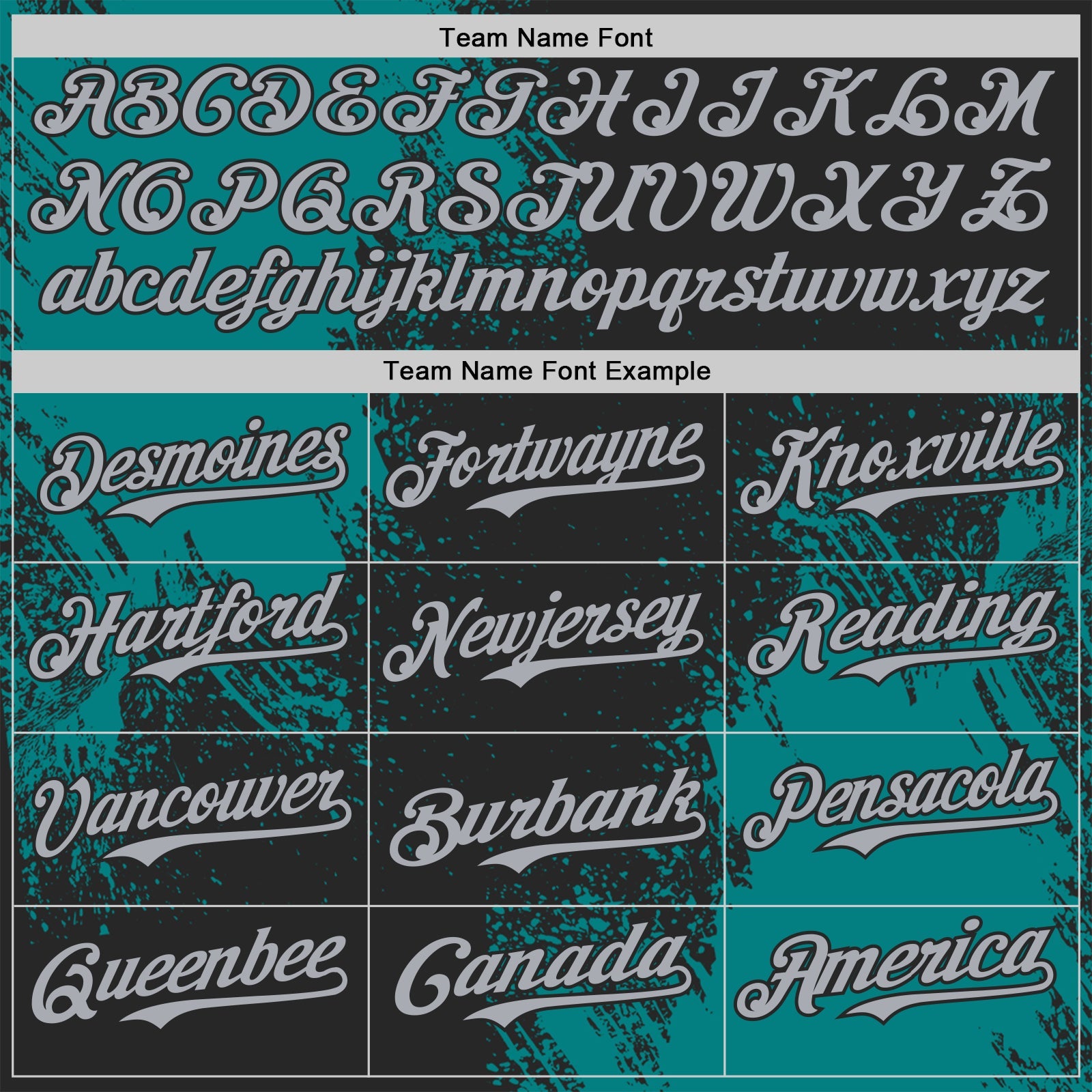 Custom Black Gray-Teal Abstract Brush Stroke Authentic Baseball Jersey view 4