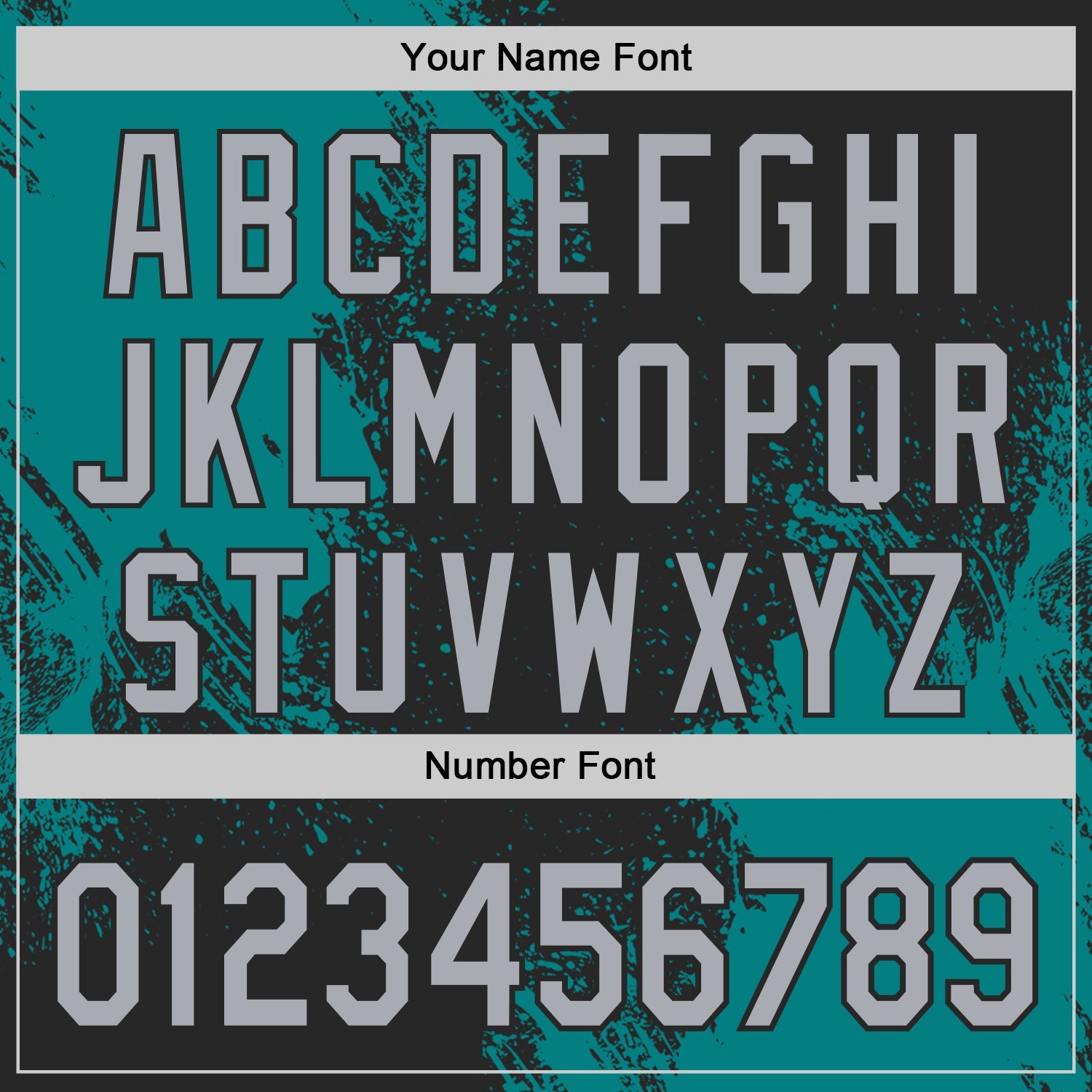 Custom Black Gray-Teal Abstract Brush Stroke Authentic Baseball Jersey view 5