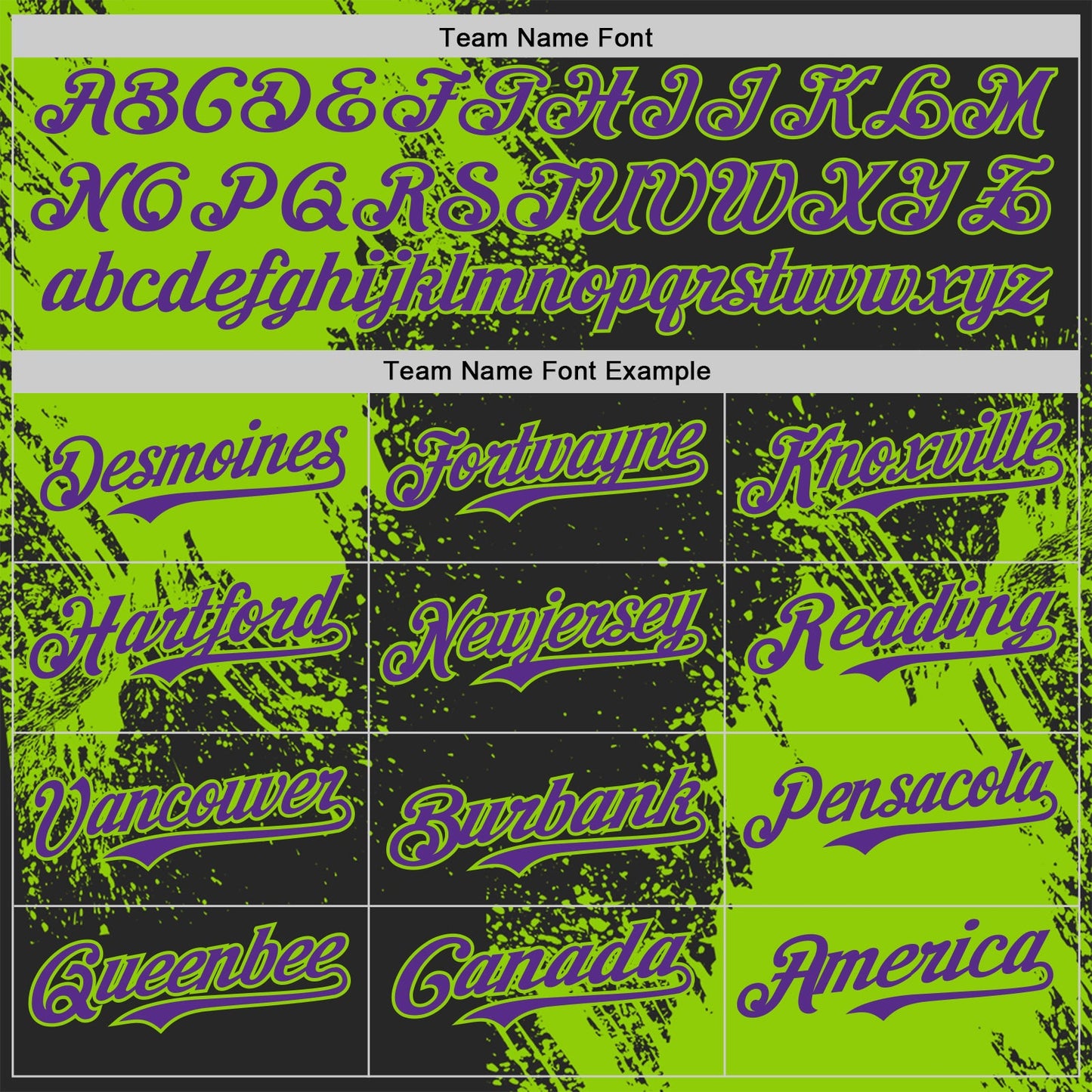 Custom Black Purple-Neon Green Abstract Brush Stroke Authentic Baseball Jersey view 4