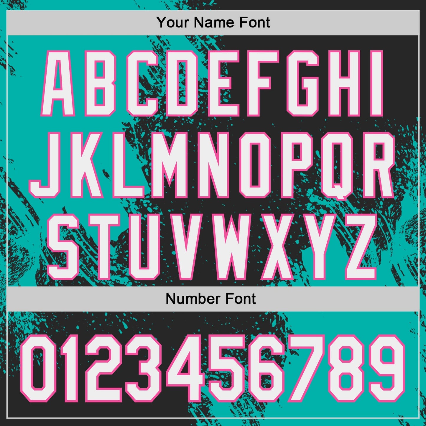 Custom Black White Aqua-Pink Abstract Brush Stroke Authentic Baseball Jersey view 5