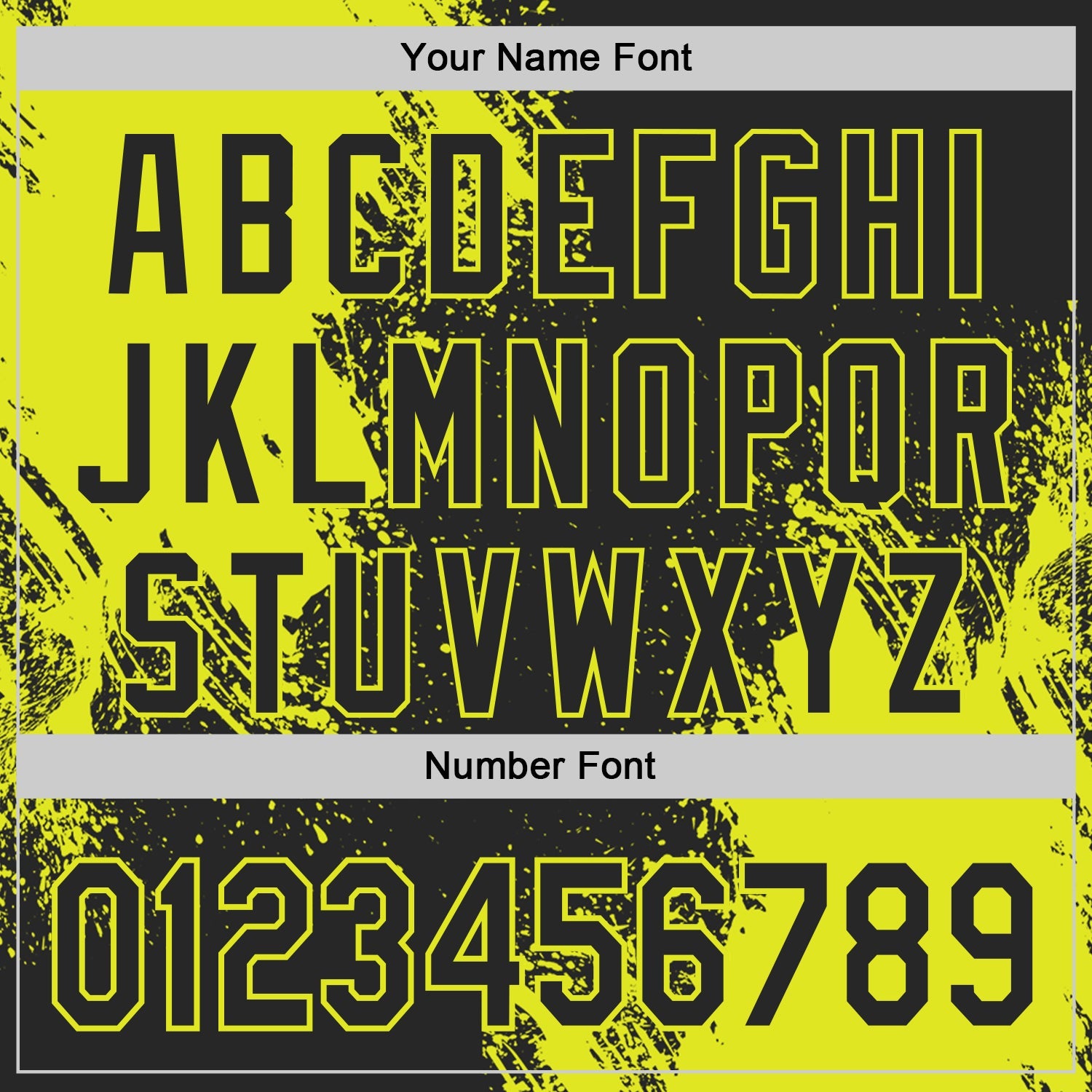 Custom Black-Neon Yellow Abstract Brush Stroke Authentic Baseball Jersey view 5