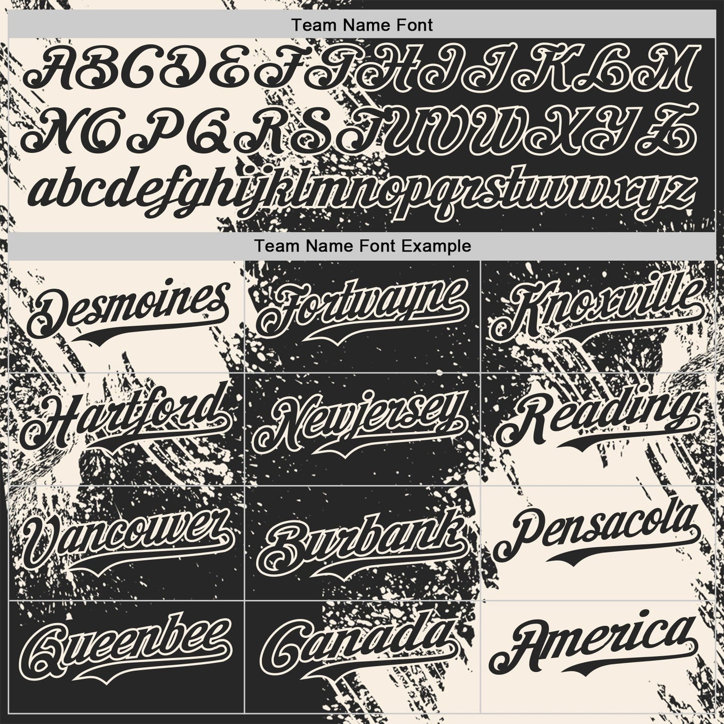 Custom Black-Cream Abstract Brush Stroke Authentic Baseball Jersey view 4