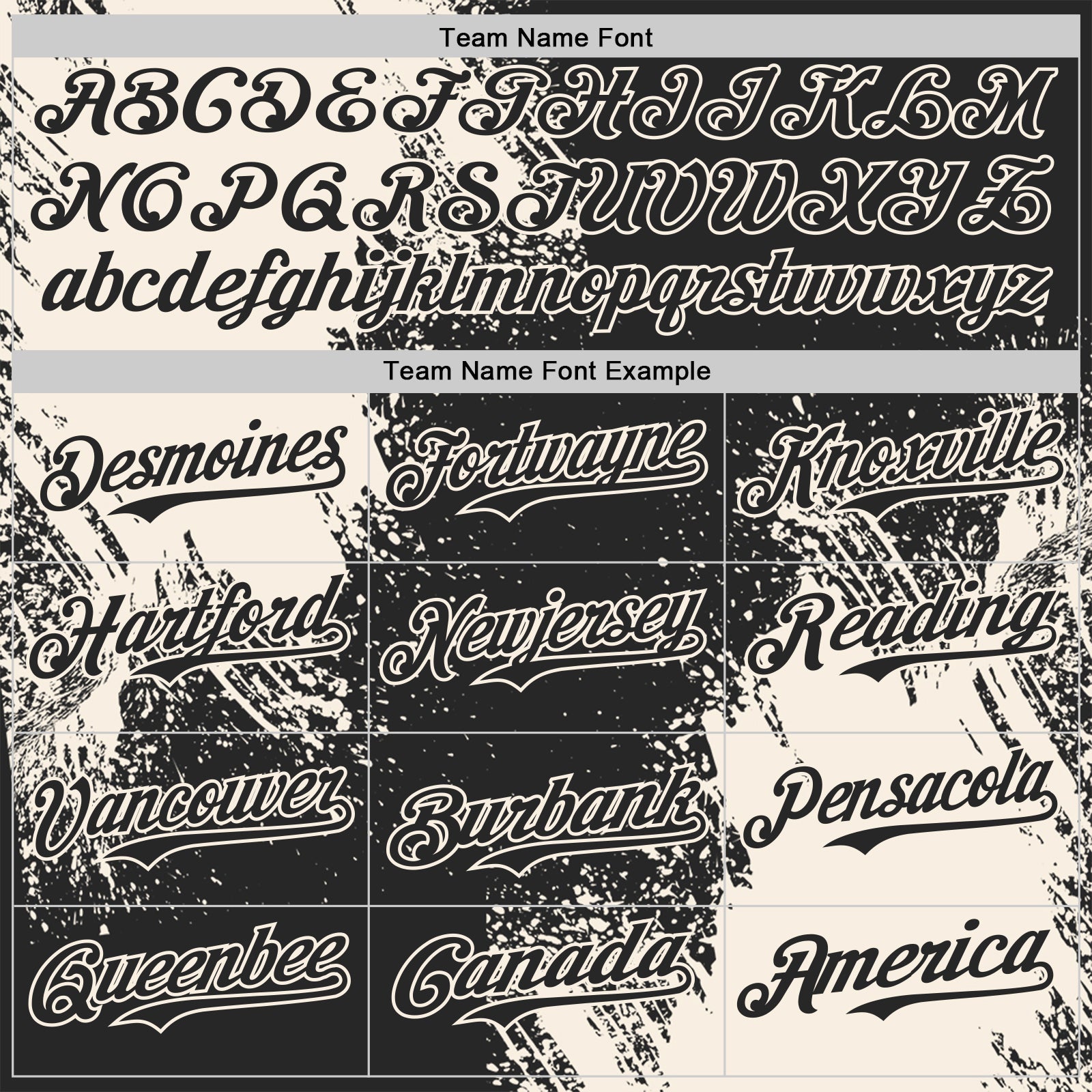 Custom Black-Cream Abstract Brush Stroke Authentic Baseball Jersey view 4
