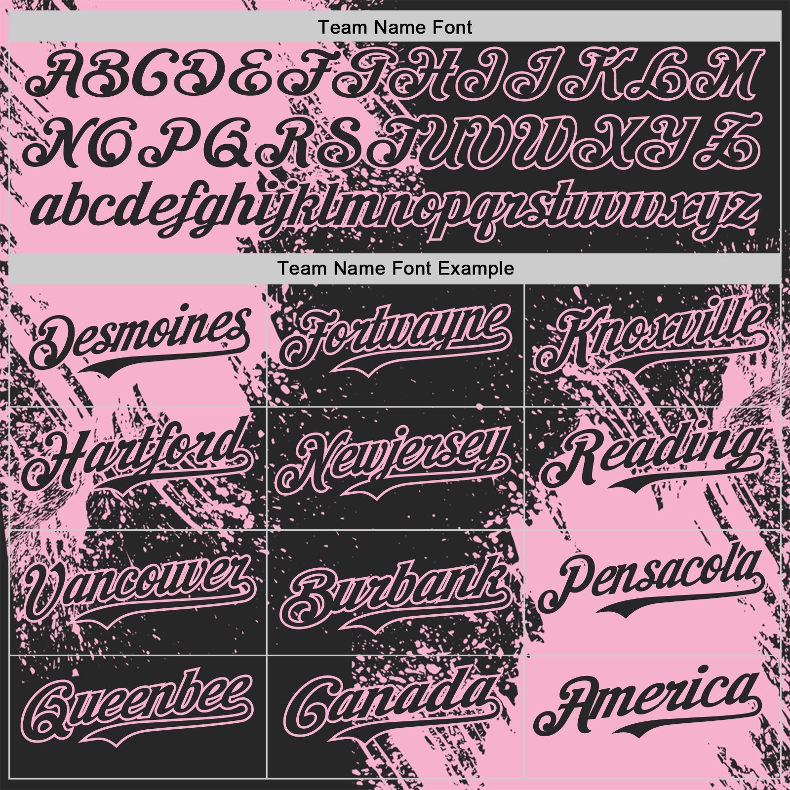 Custom Black-Light Pink Abstract Brush Stroke Authentic Baseball Jersey view 4