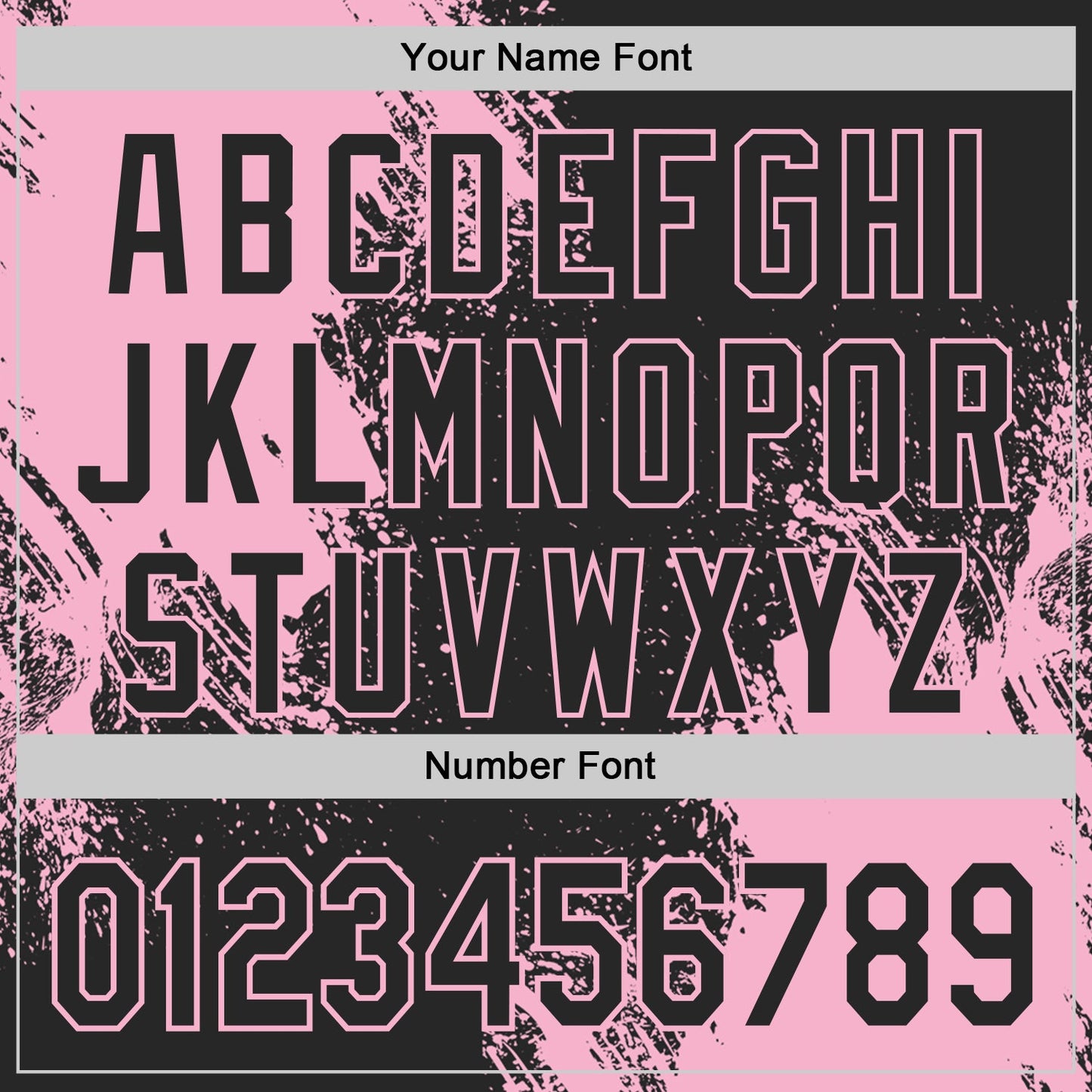Custom Black-Light Pink Abstract Brush Stroke Authentic Baseball Jersey view 5